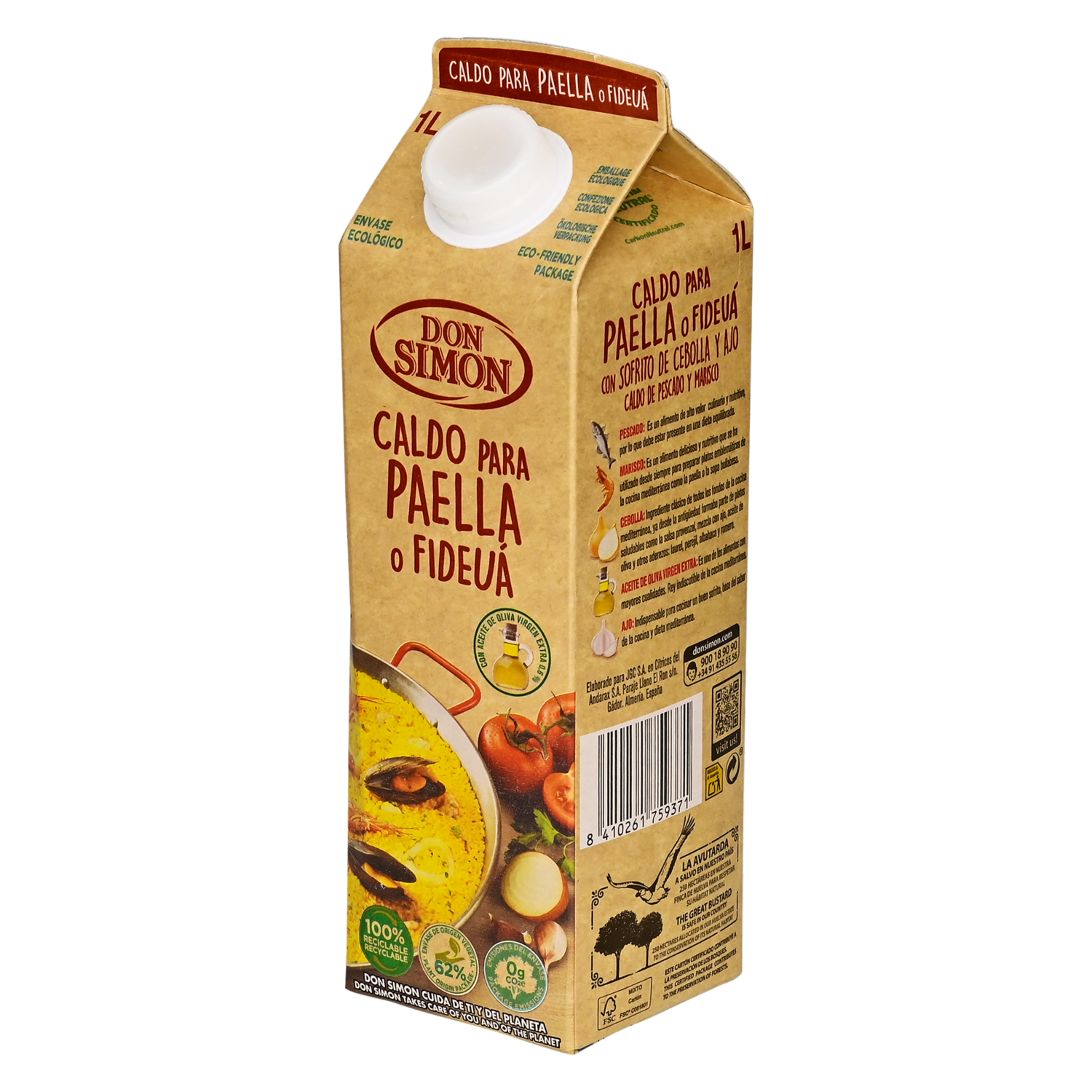 Caldo Para Paella O Fideuá DON SIMON Tetrapak