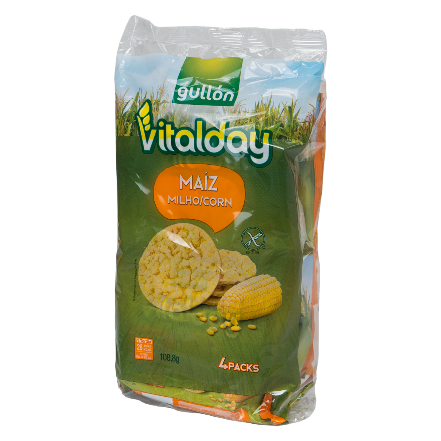 Tortas De Maiz Sin Gluten GULLÓN 108.80 g