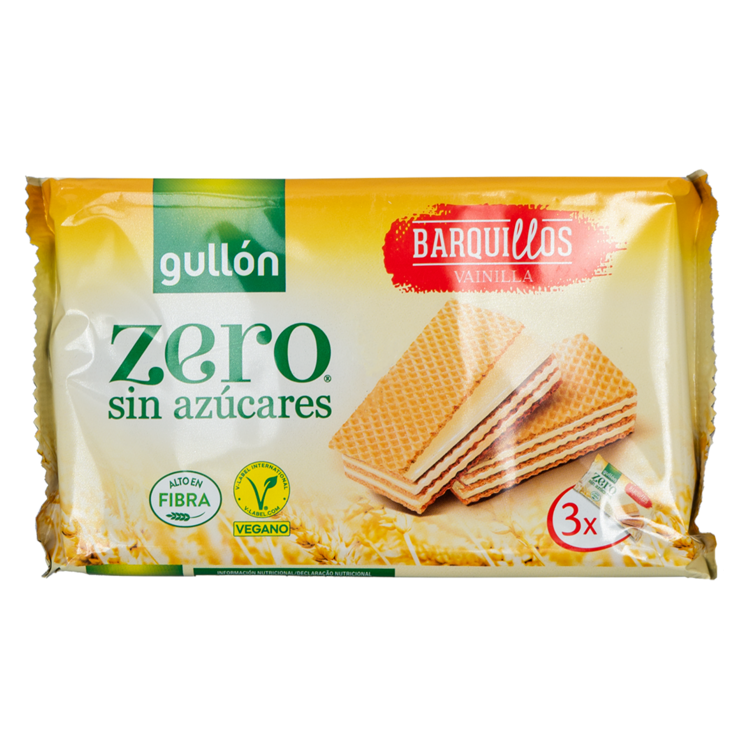 Barquillos Gullon Diet Nature Vainilla Sin Azúcar GULLÓN 3 X 60 g