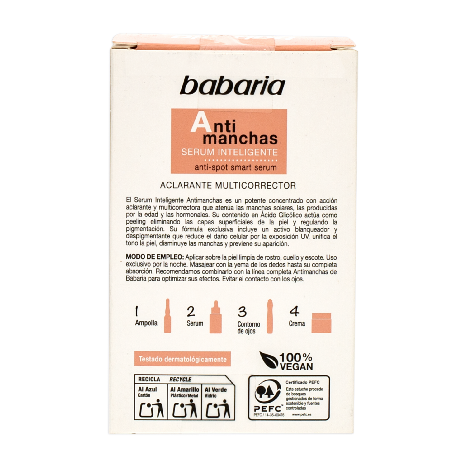 Sérum Facial Inteligente Anti-Manchas BABARIA 30 Ml
