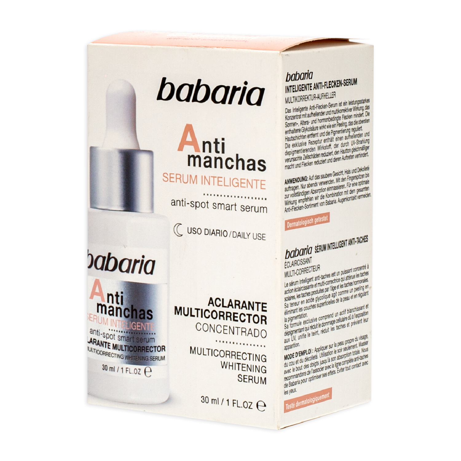 Sérum Facial Inteligente Anti-Manchas BABARIA 30 Ml