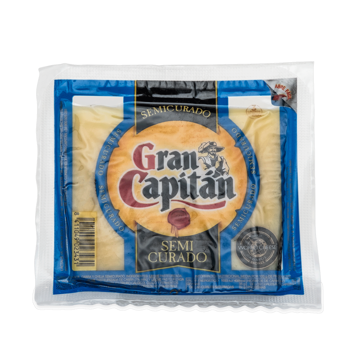 Queso Gran Capitán Semicurado GRAN CAPITÁN 250 G