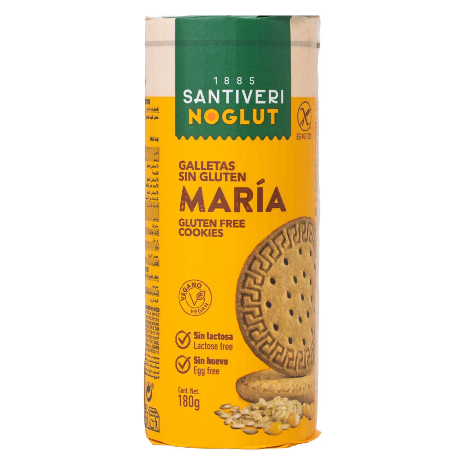 Galleta Noglut SANTIVERI 180 G