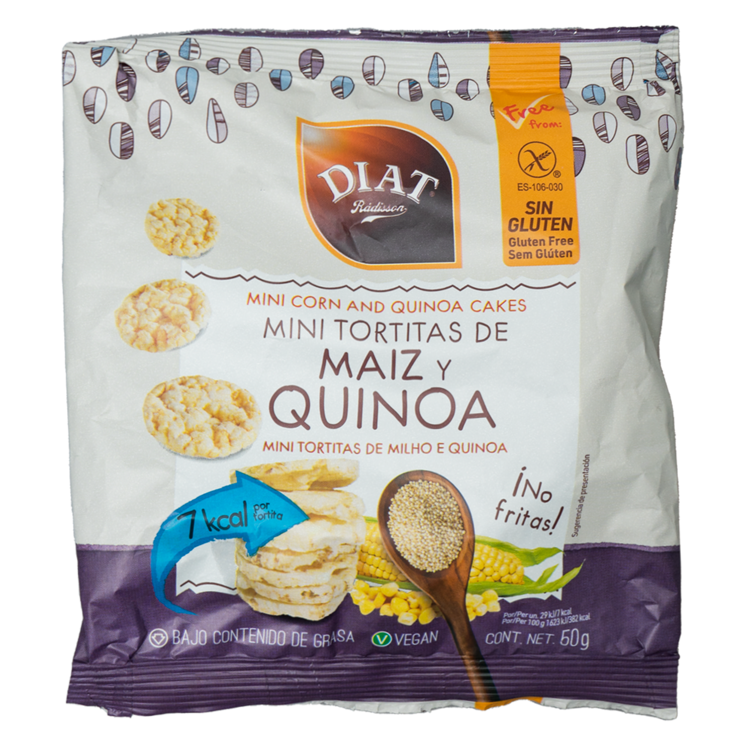 Tortas De Maiz Diet Mini Y Quinoa DIAT 50 G
