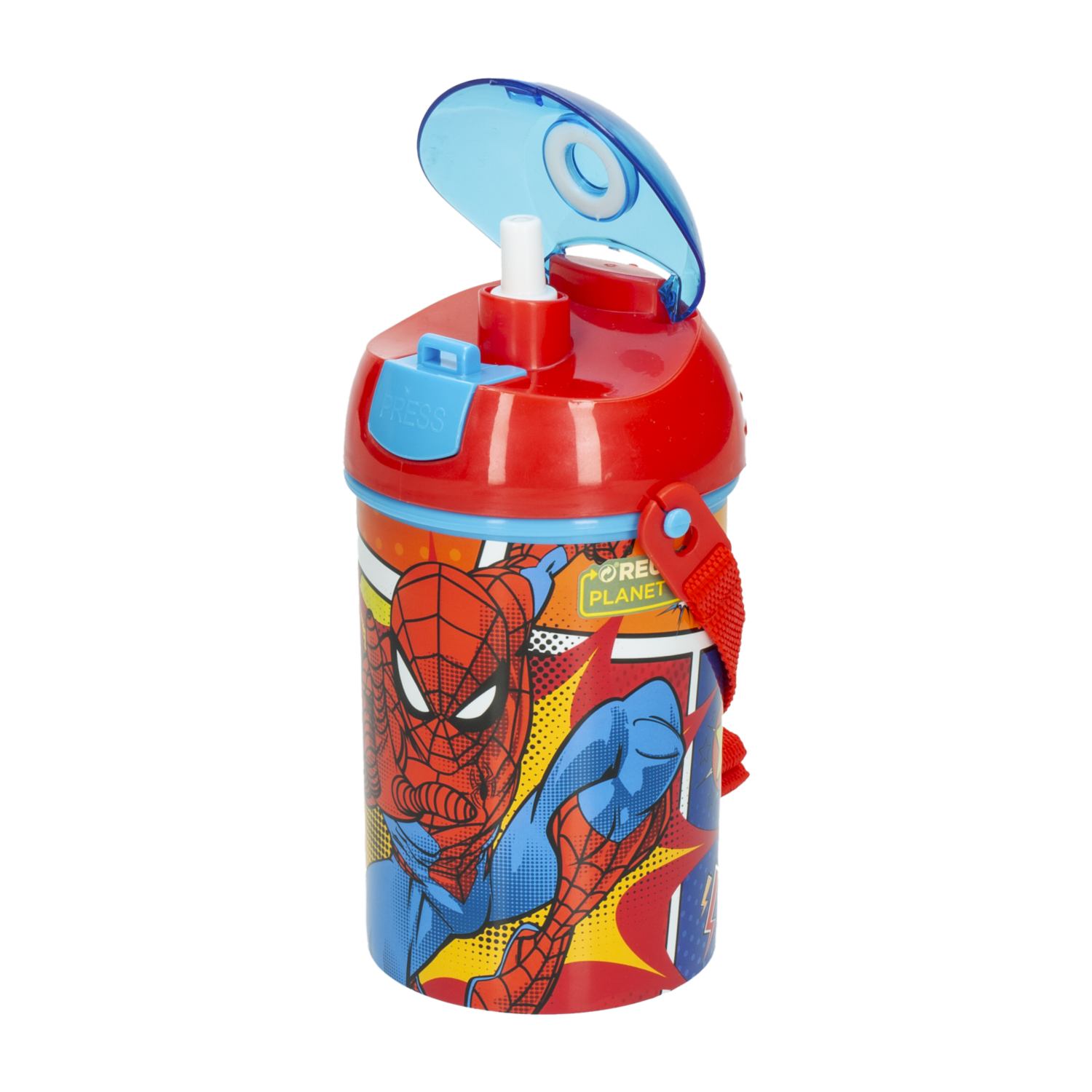 Tomatodo Pop Up  Spiderman Con Cordón STOR 450 Ml