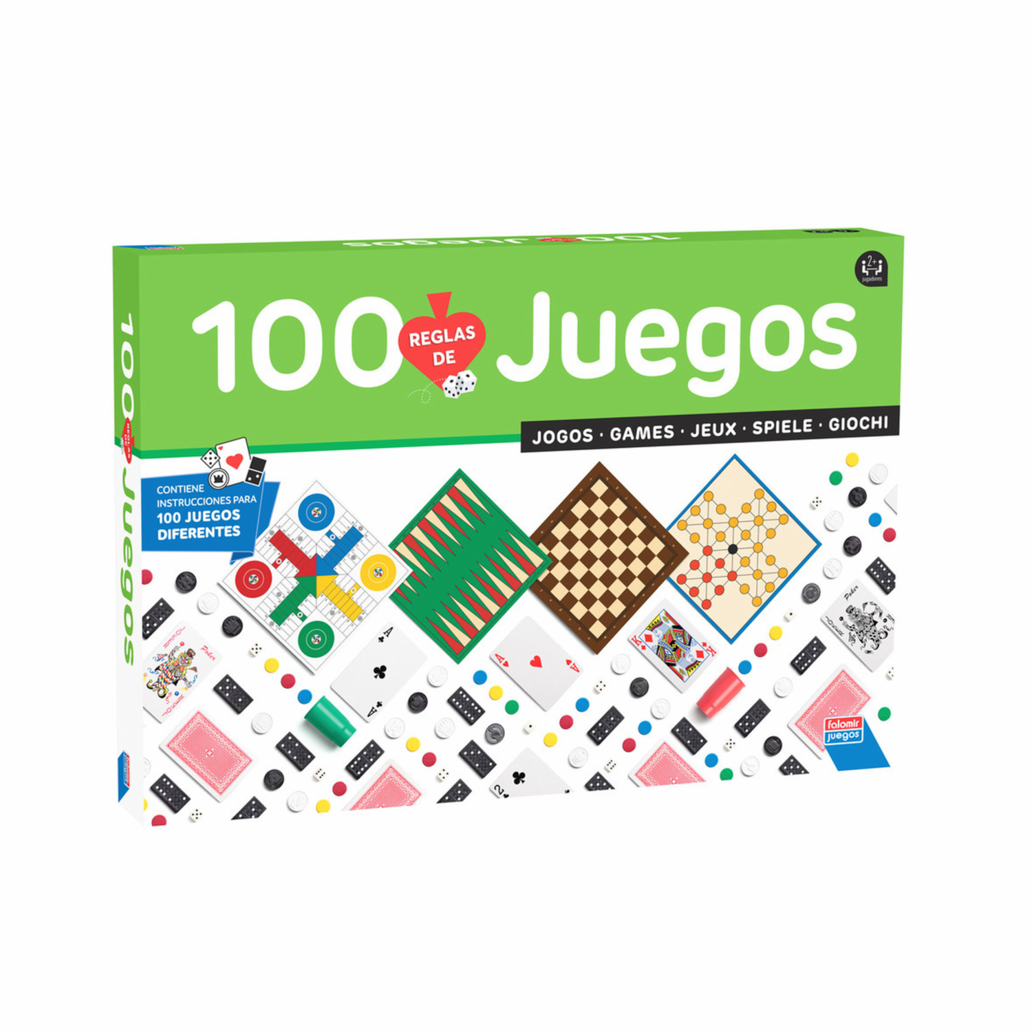 Juego De Mesa 100 Reglas De Juegos FALOMIR 2 – 4 Jugadores