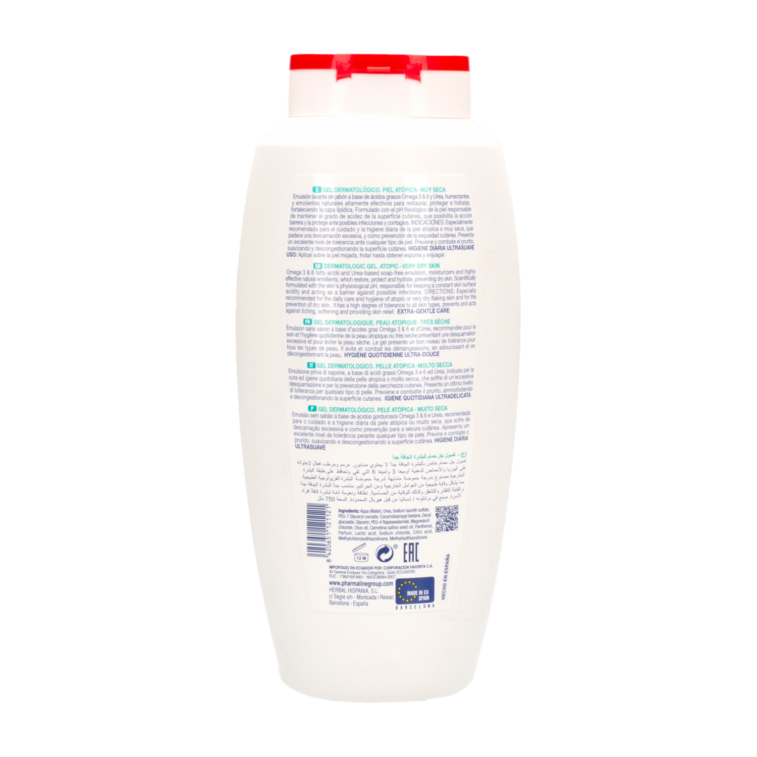 Shower Gel Douche High Tolerance PHARMA LINE 250 Ml
