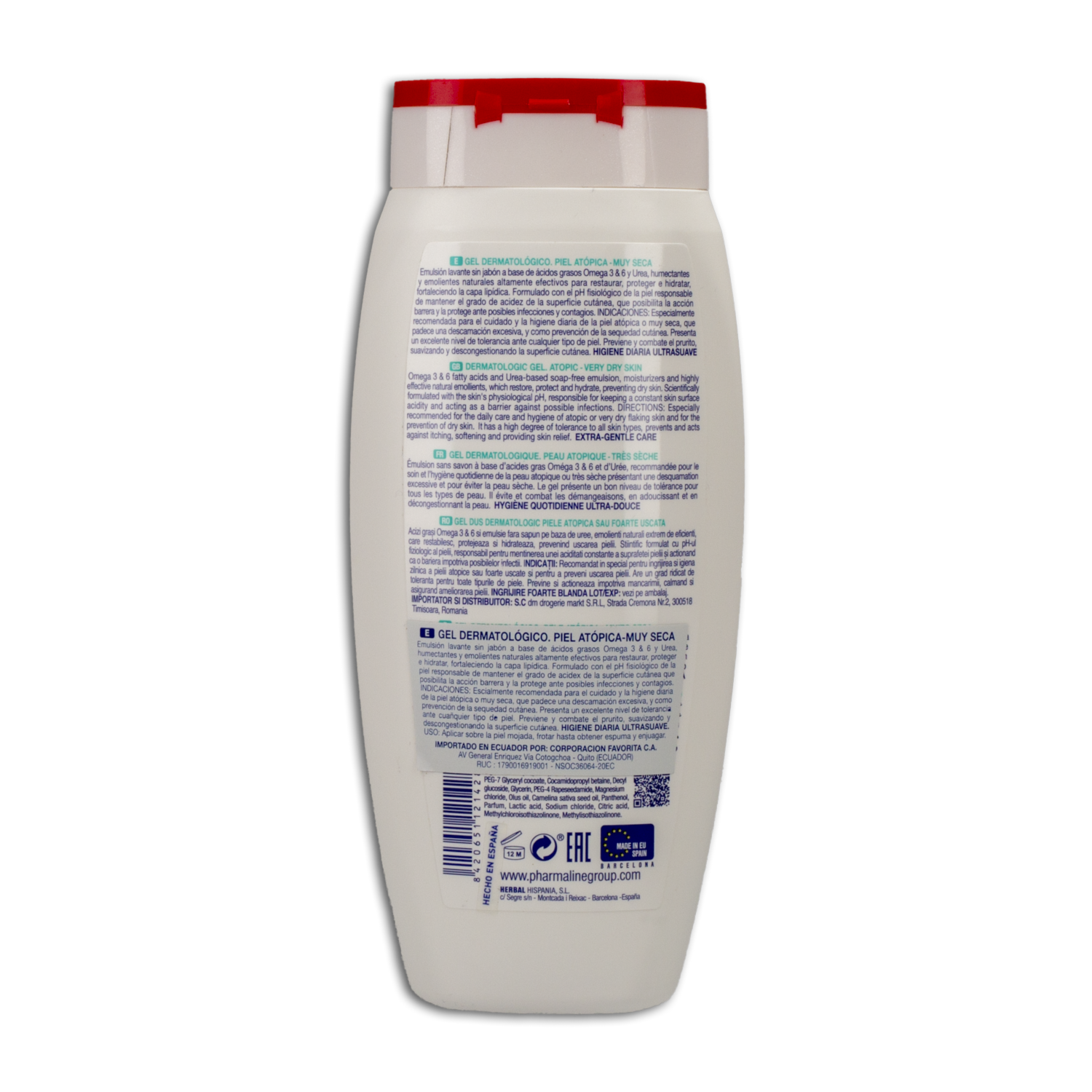 Shower Gel Douche High Tolerance PHARMA LINE 750 Ml