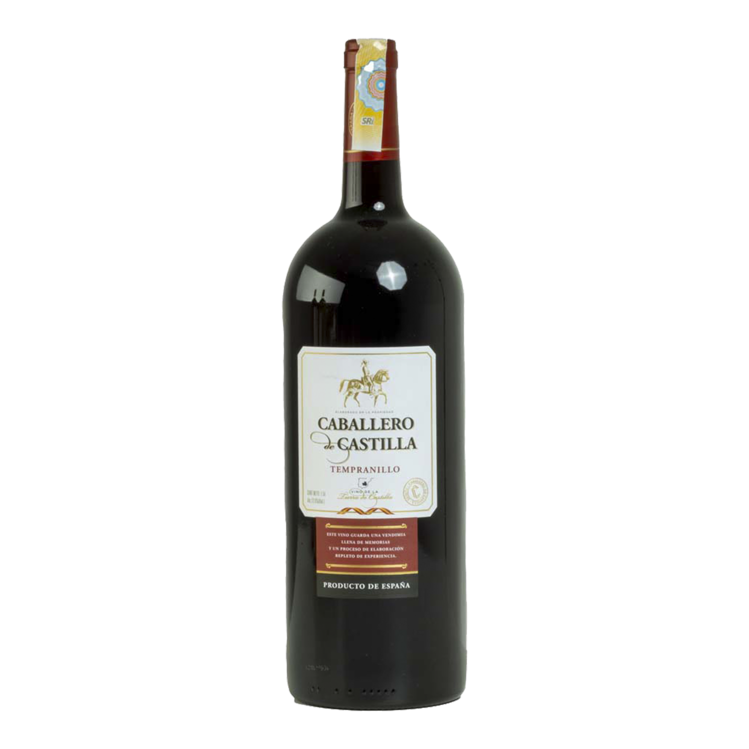 Vino Tinto Tempranillo CABALLERO DE CASTILLA 1500 Ml