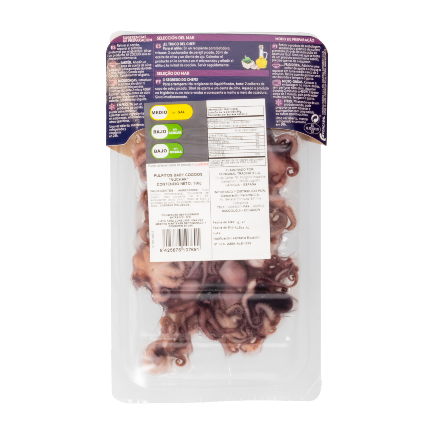 Pulpitos Baby Cocidos NUCHAR 150 G