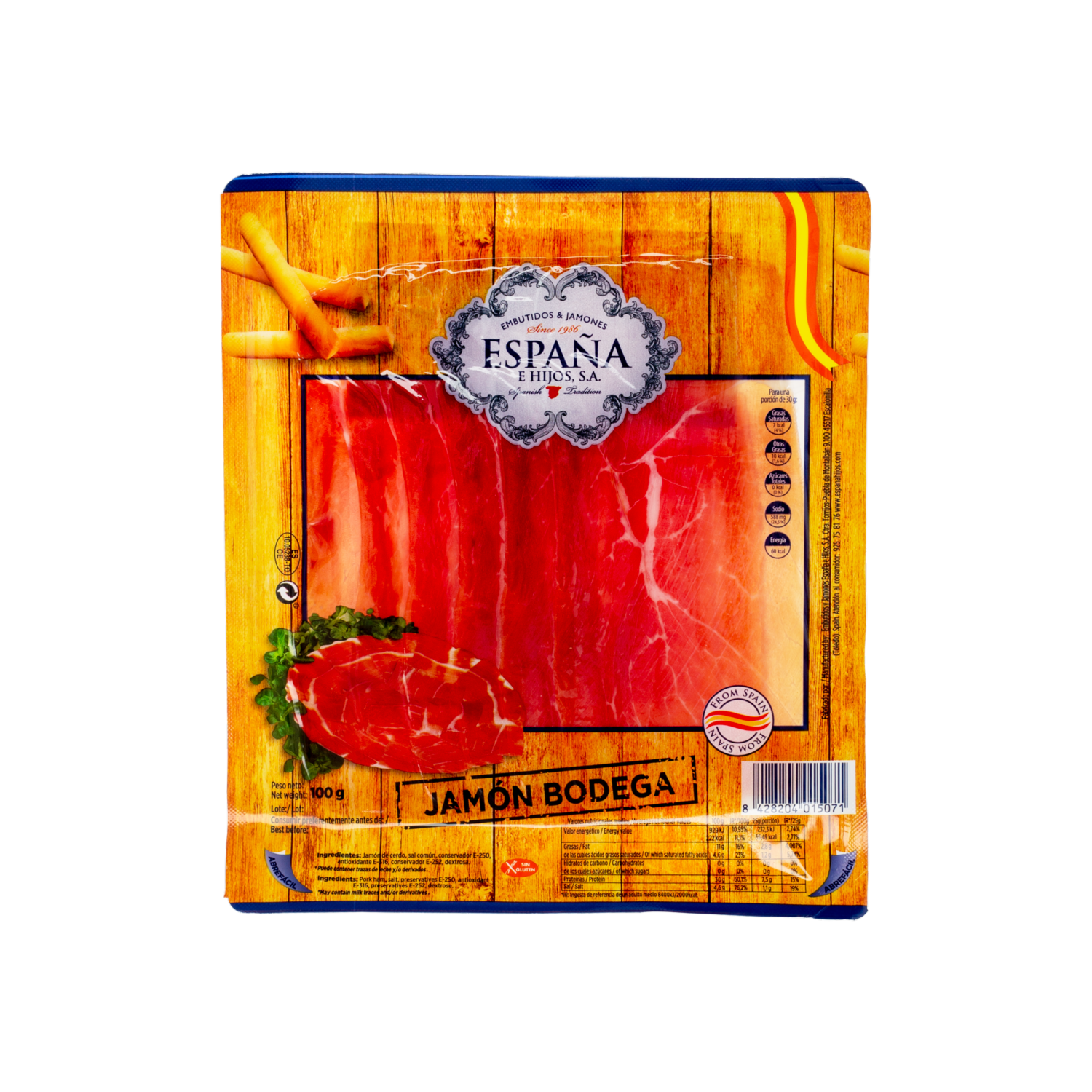 Jamón Bodega MIGUEL ESPAÑA E HIJOS 100g