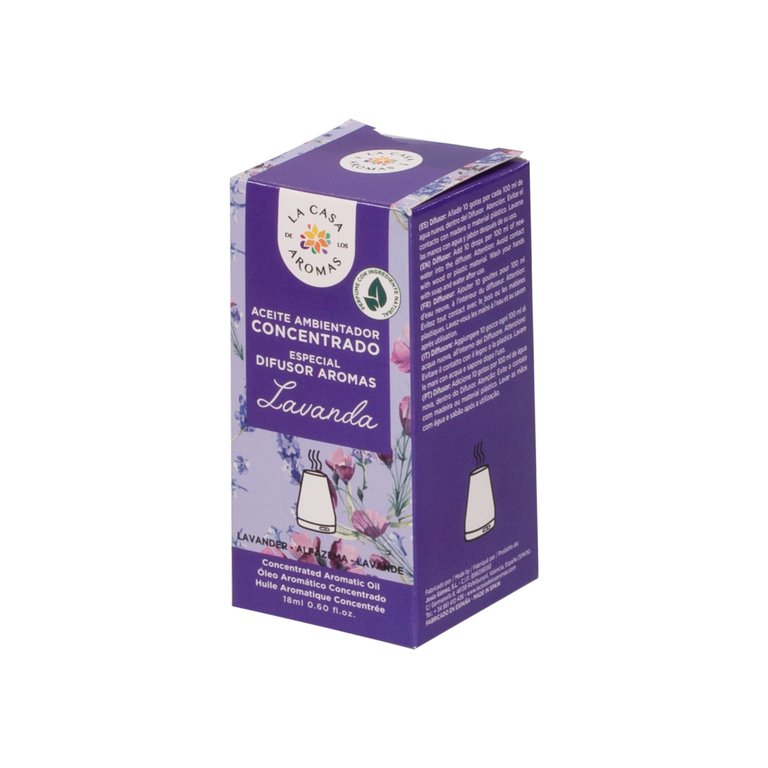 Aceites Aromáticos Lavanda LA CASA DE LOS AROMAS 15 Ml