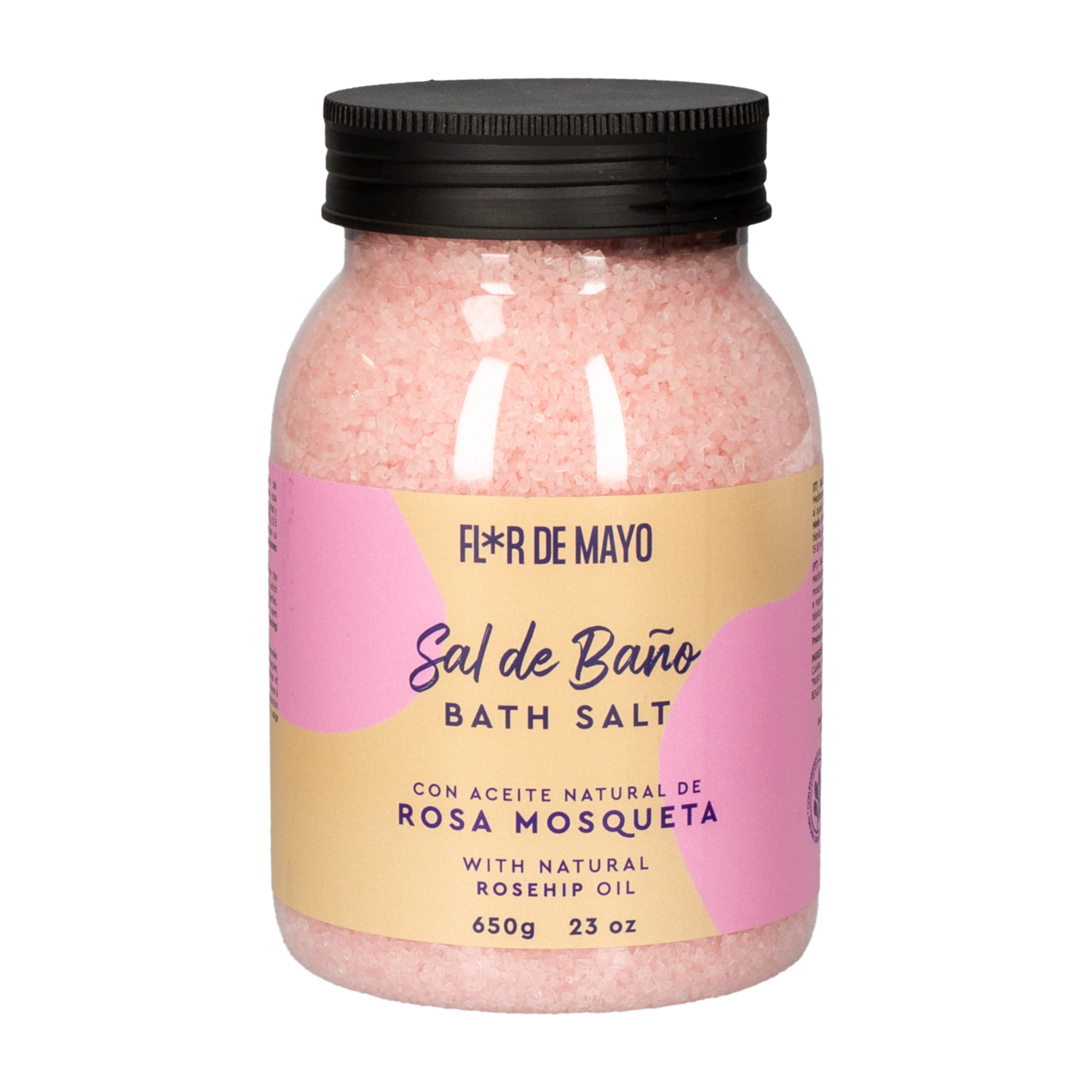 Sal De Baño Rosa Mosqueta FLOR DE MAYO 650 G