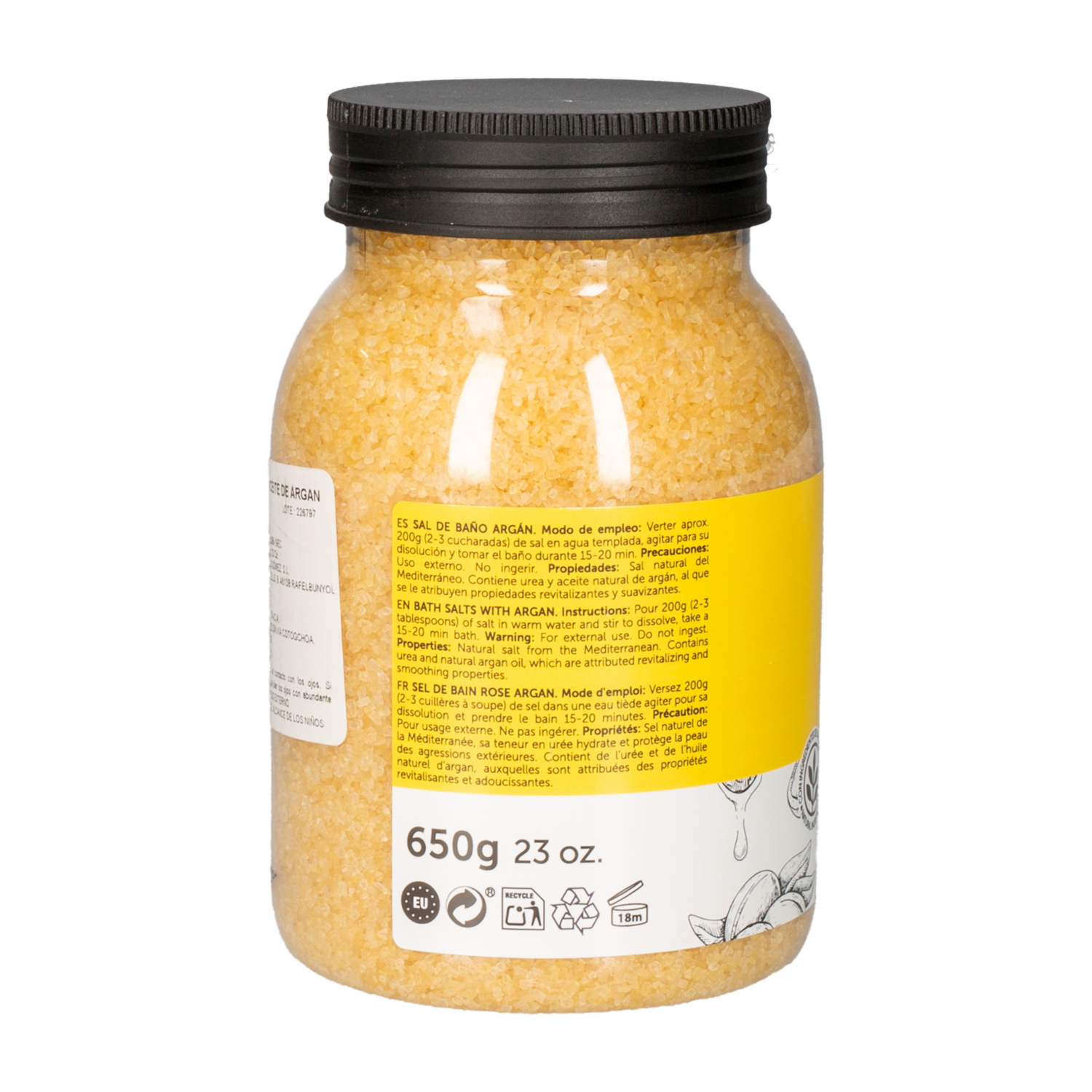 Sal De Baño Argan FLOR DE MAYO 650 G