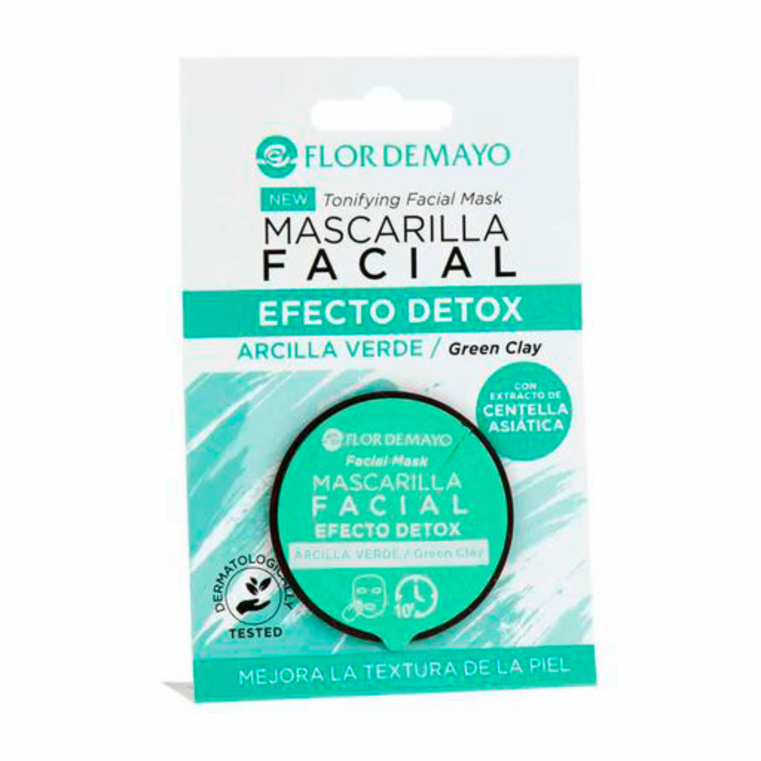 Mascarilla Facial Detox Con Arcilla Verde FLOR DE MAYO Por 15Ml