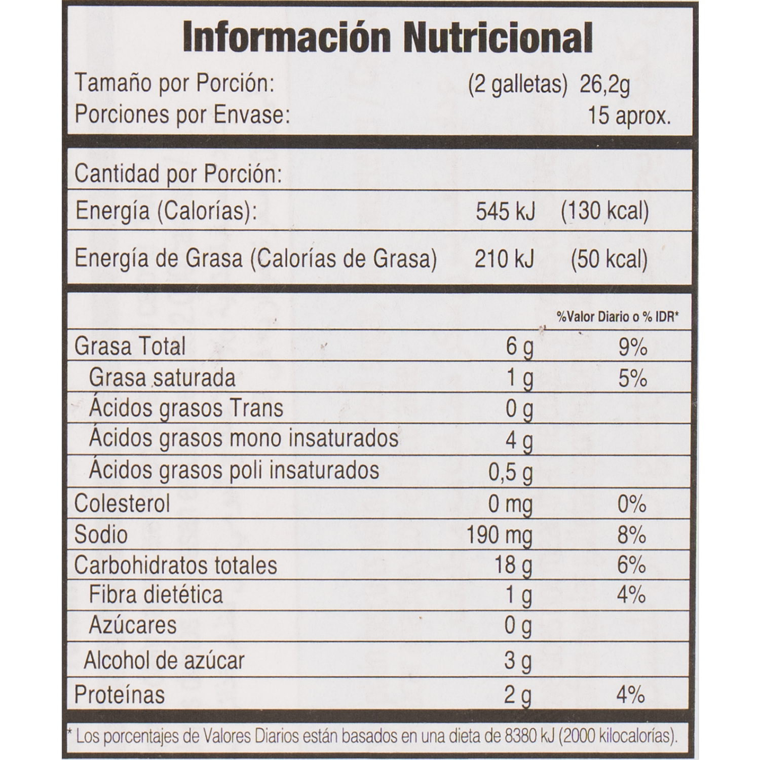 Galleta Digestiva Sin Azúcar CUÉTARA 400 g