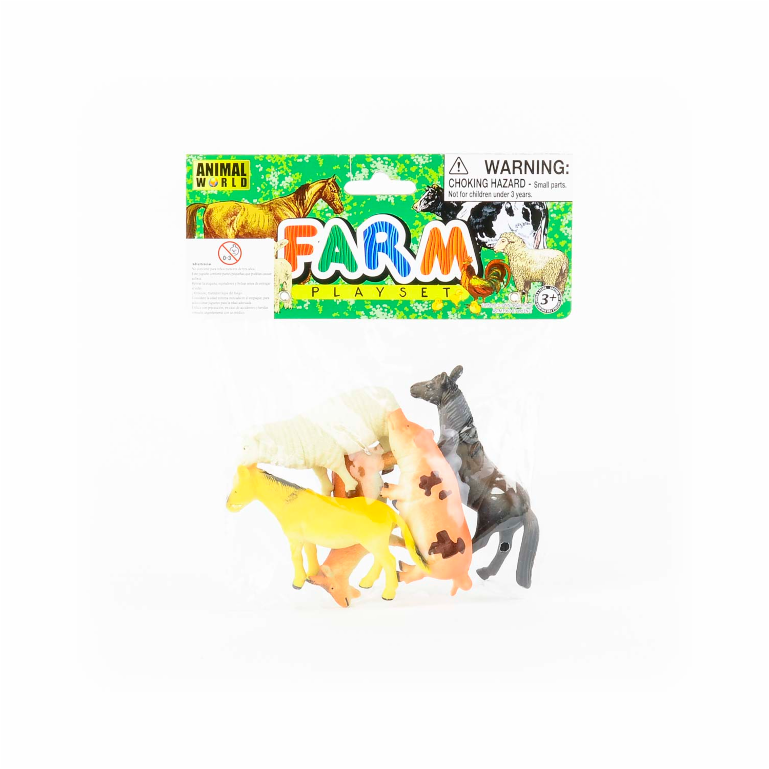 Set De Juego Animales De La Granja ANIMAL WORLD Modelos Surtidos