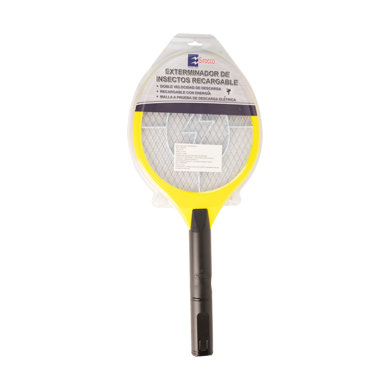 Matamoscas Recargable SIROCCO Unidad