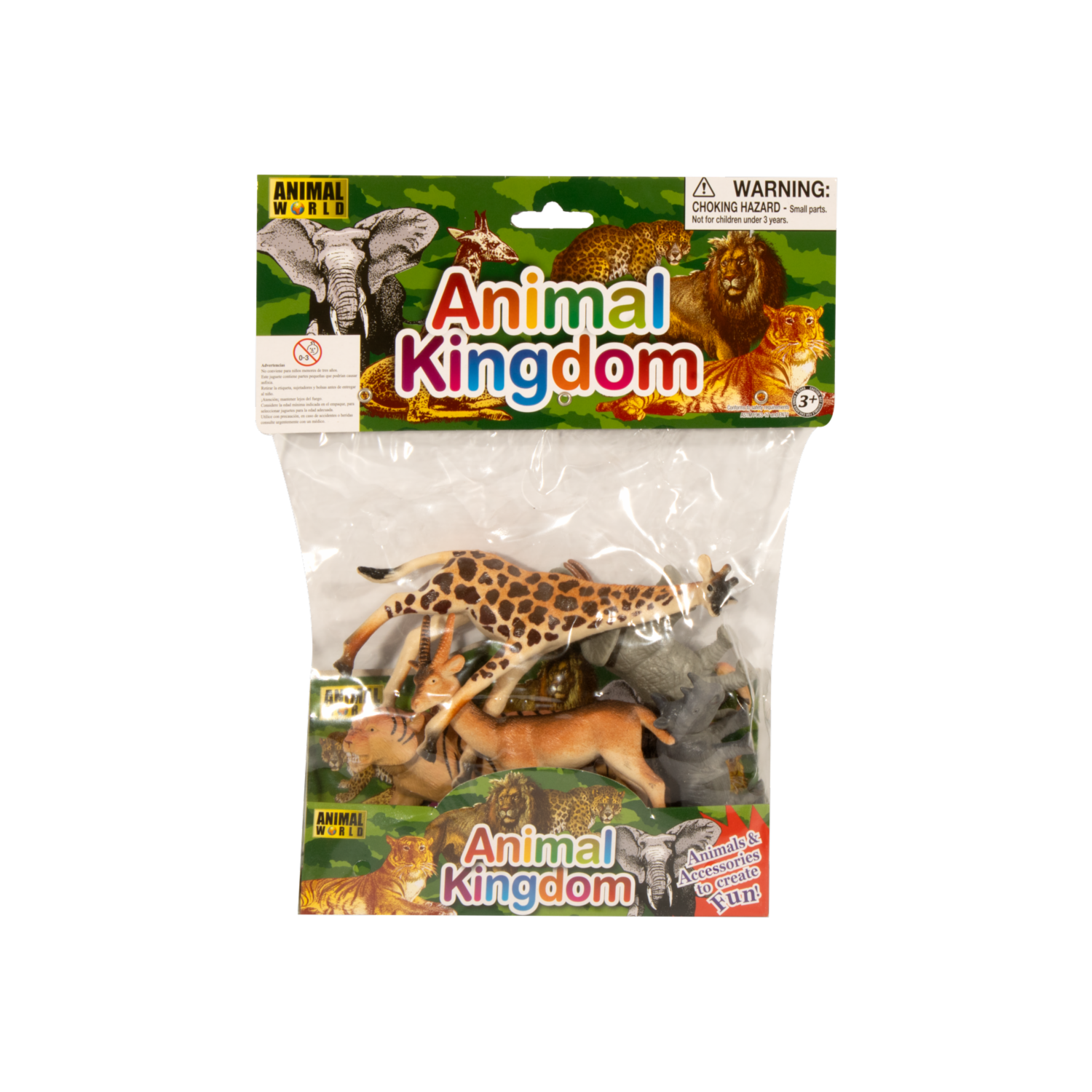 Set De Juego Animales De La Selva ANIMAL WORLD 5 Piezas