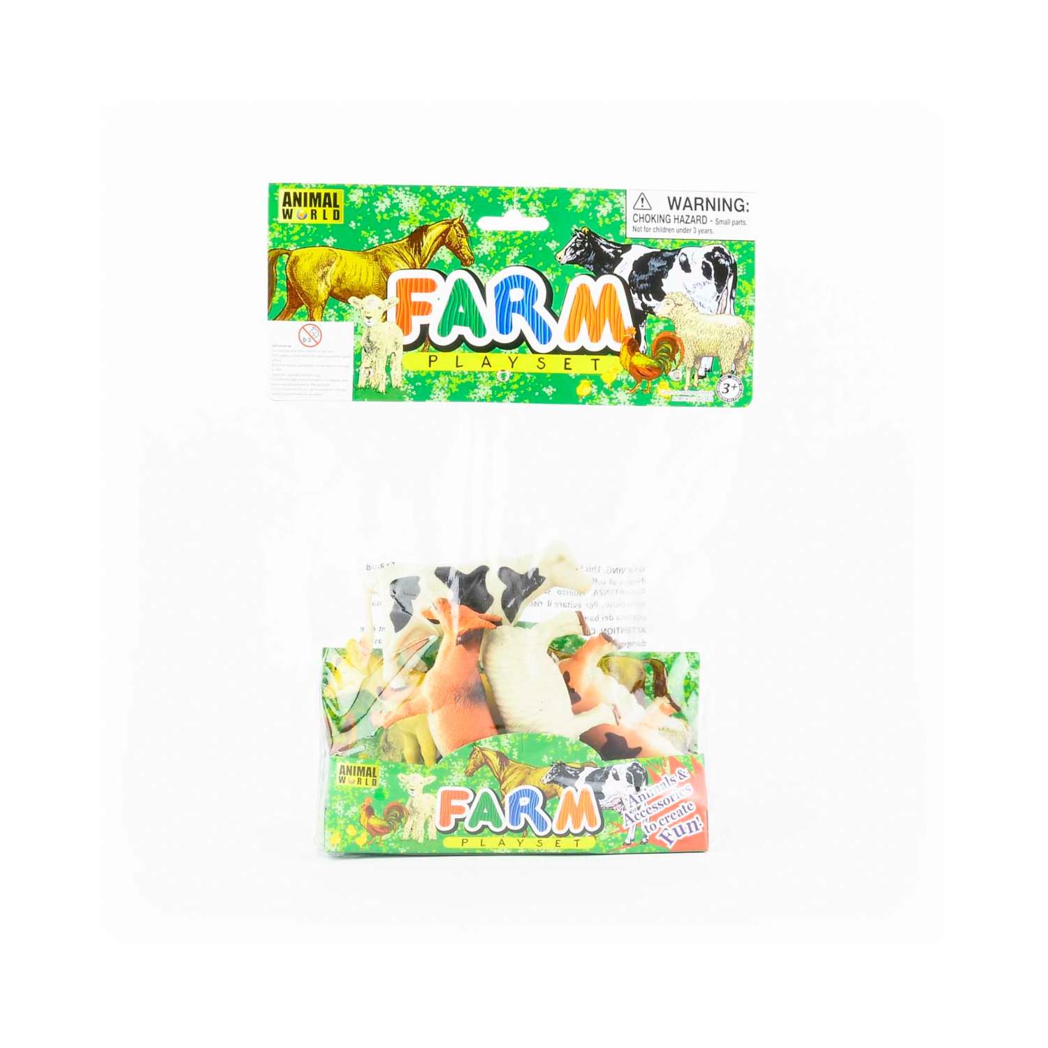 Set De Juego Animales De La Granja ANIMAL WORLD 5 Piezas