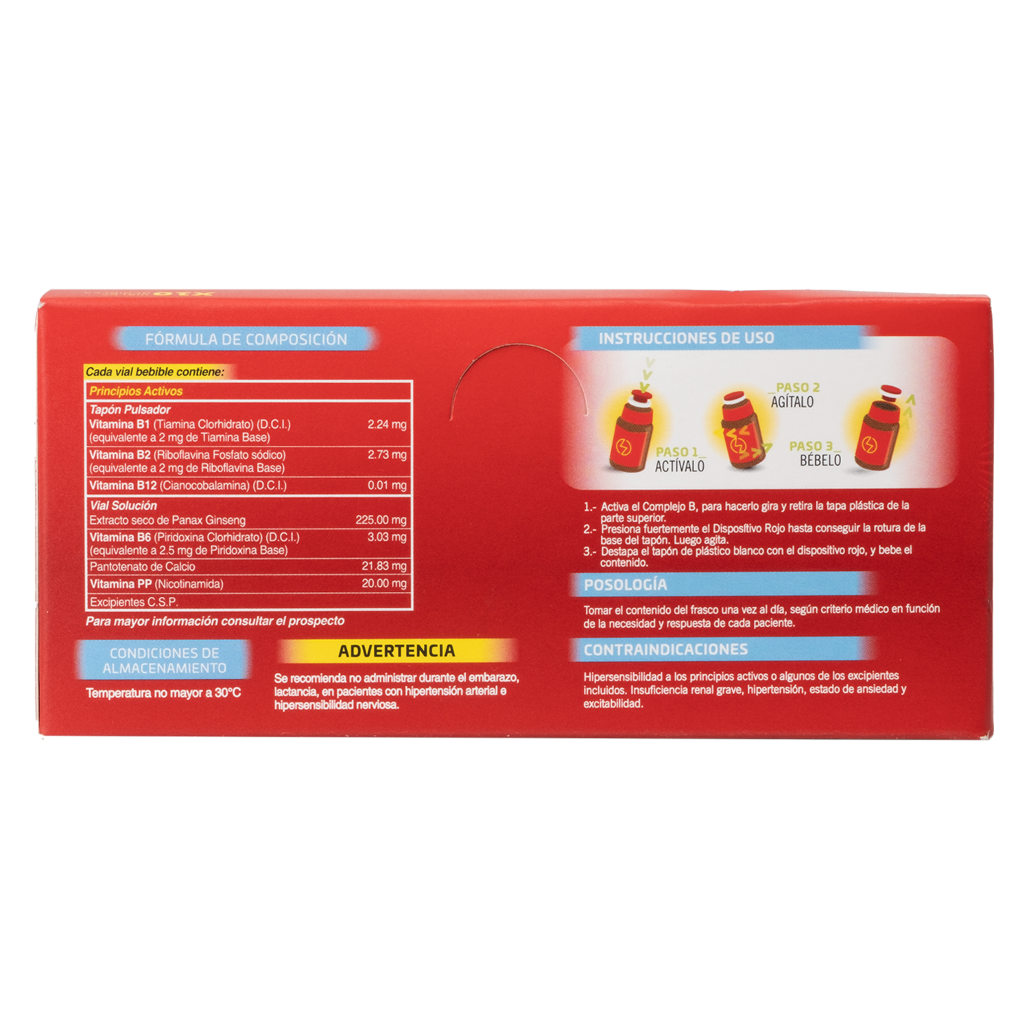 Vial Bebible A Base De Vitaminas TON WAS 10 Uds
