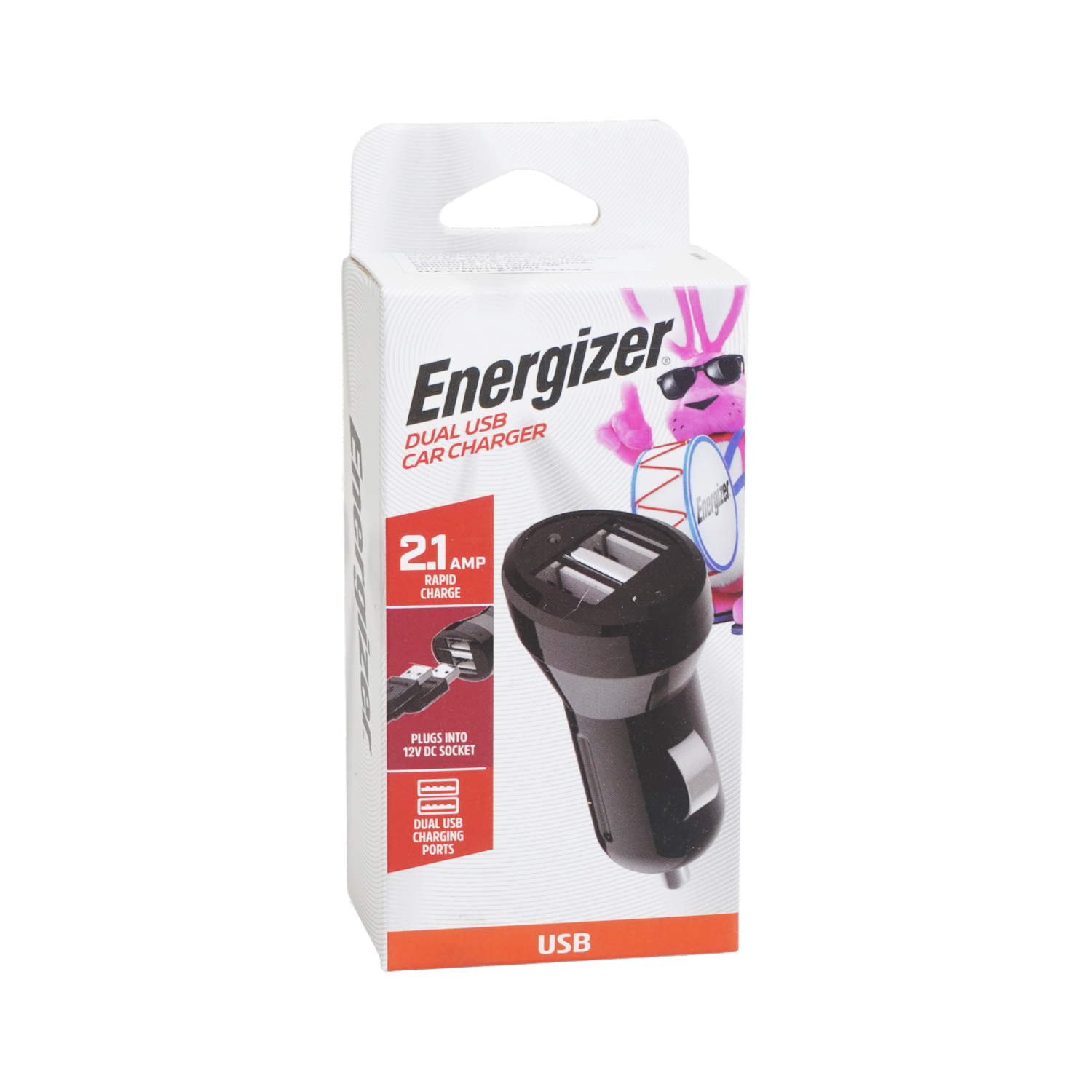 Cargador Para Auto 2.1 AMP ENERGIZER Dual USB