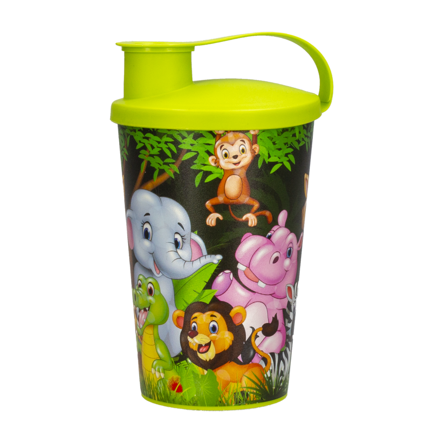 Vaso De Plástico Con Tapa Diseño De Animalitos HEREVIN Unidad