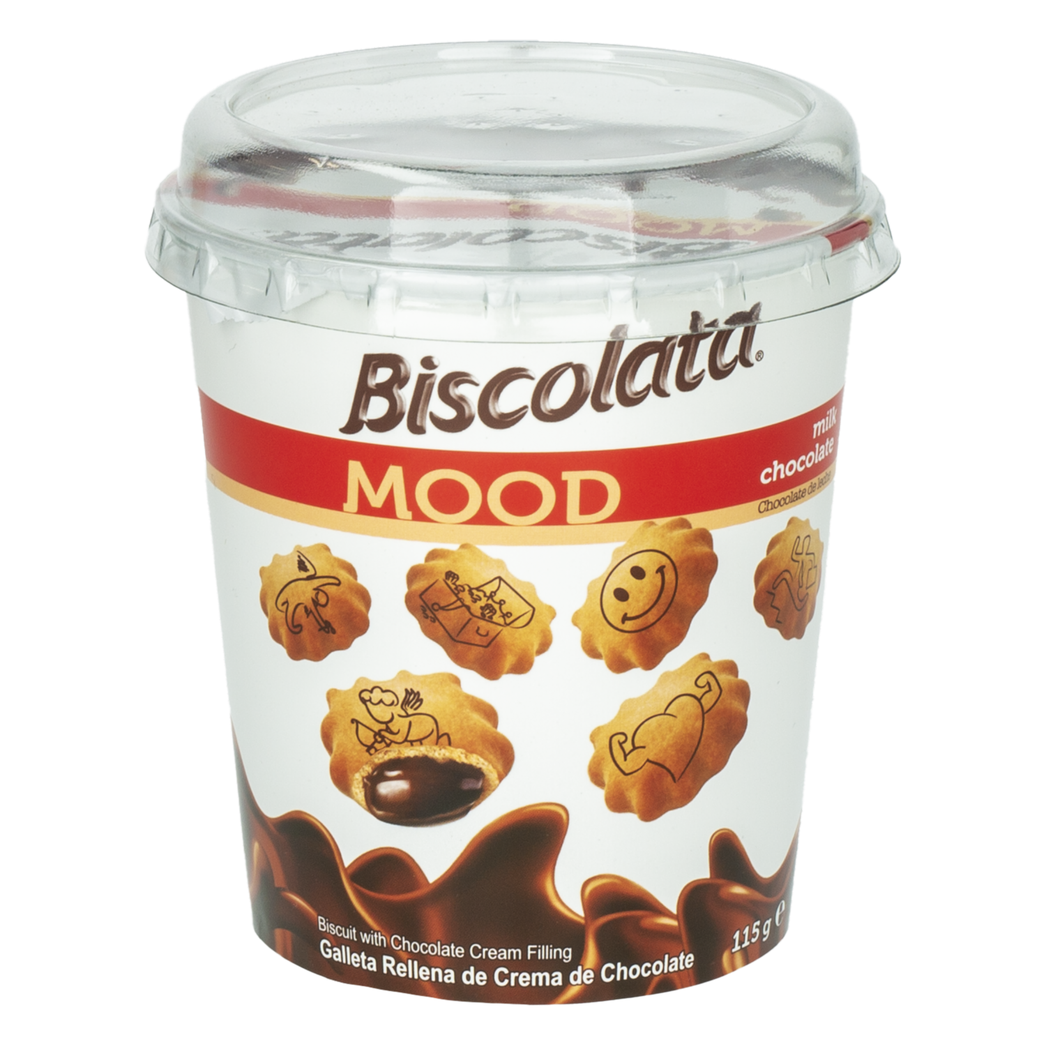 Galletas Dulces Con Chocolate Rellenas Biscolata BISCOLATA 115g