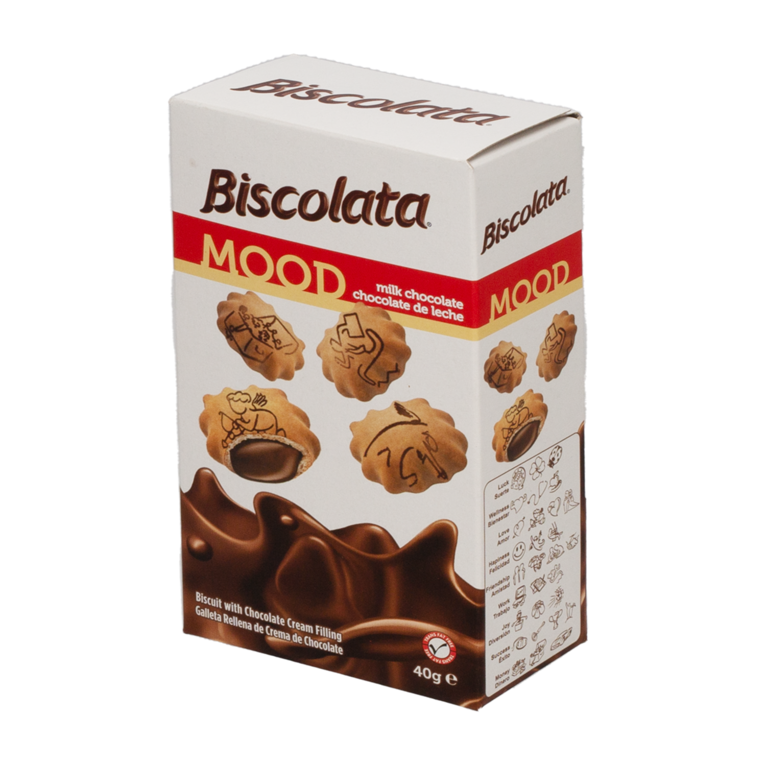 Galleta Con Chocolate Rellenas Biscolata BISCOLATA 40 g