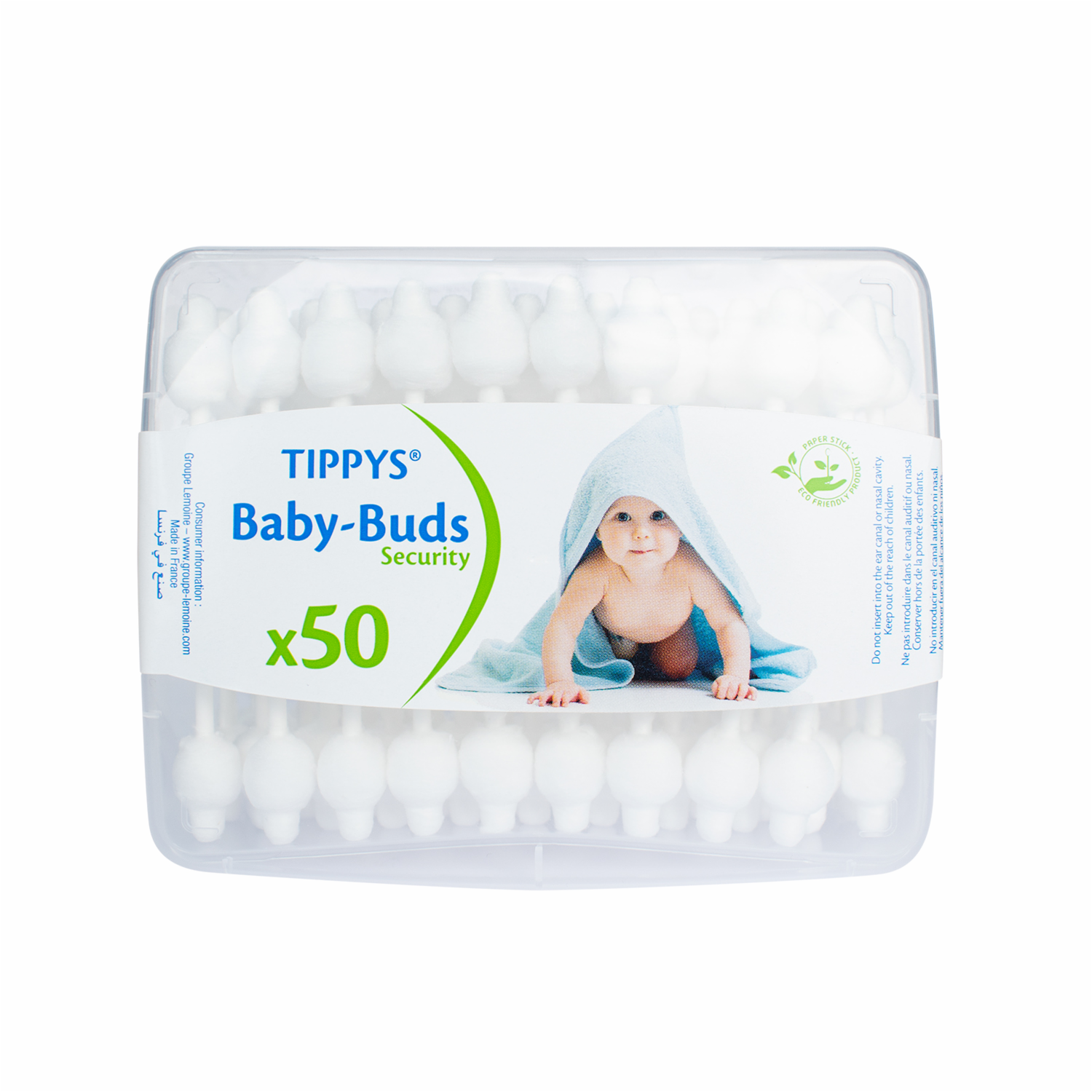 Hisopos Para Bebé Security TIPPYS X50 Uds
