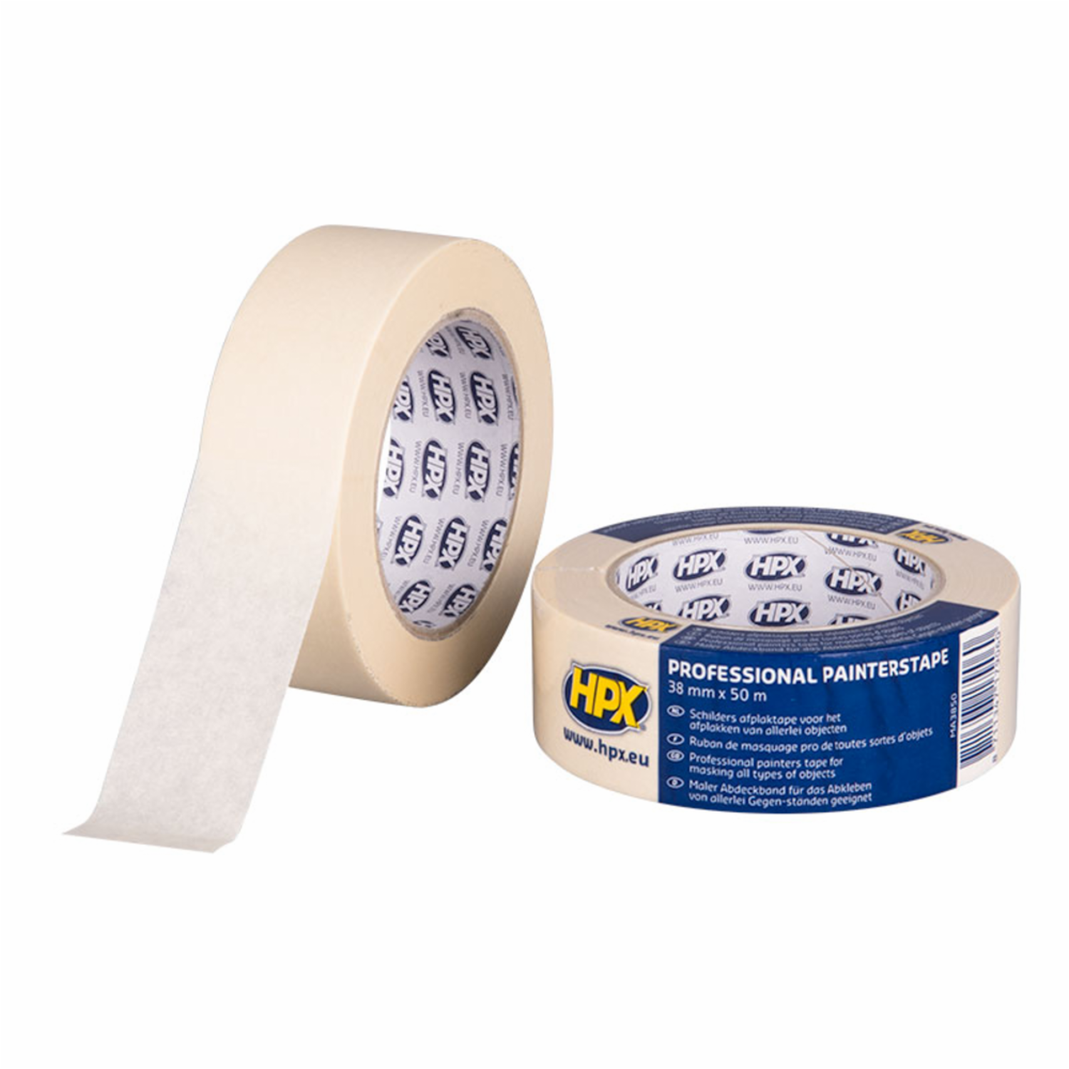 Cinta Adhesiva Masking 60oc  Cream X 50m HPX 19 mm