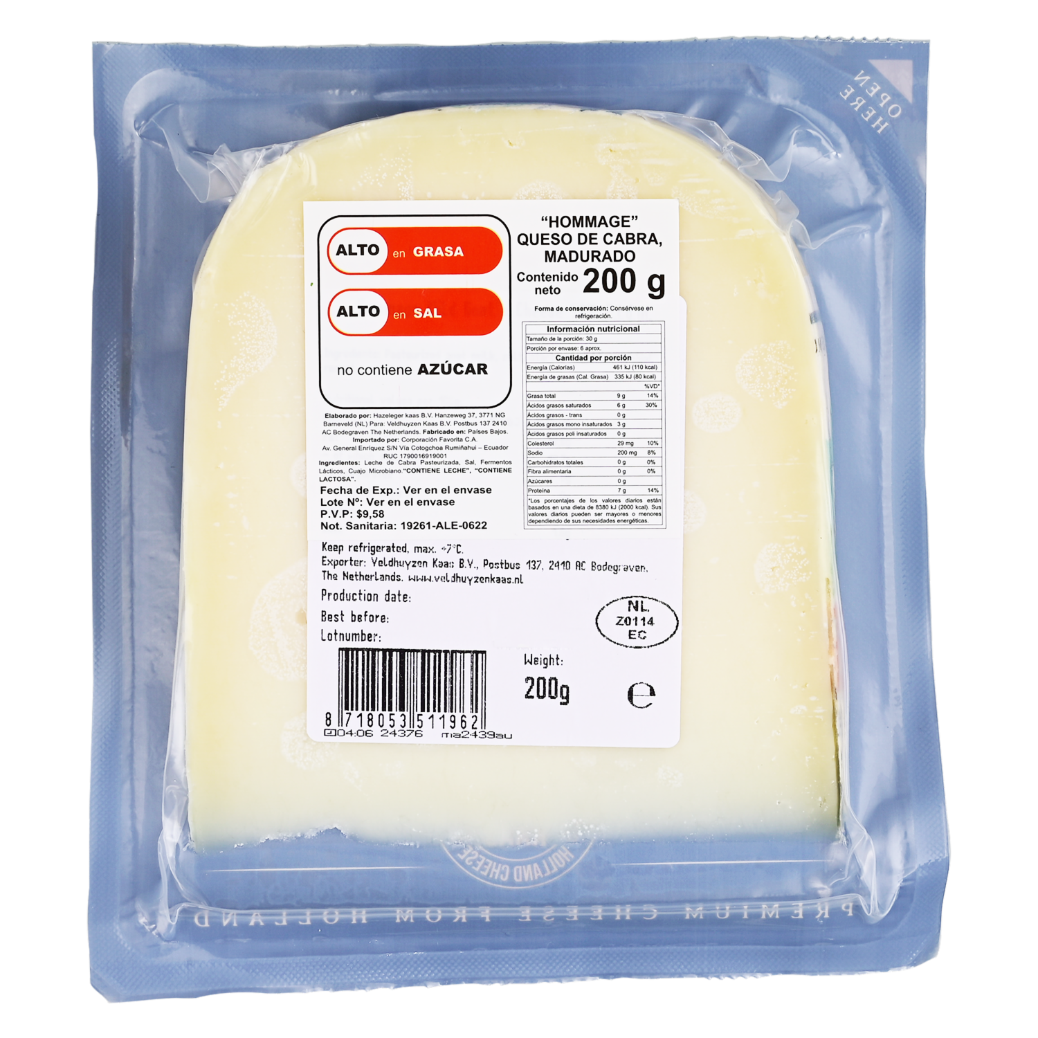 Queso De Cabra Premium HOMMAGE 200  G
