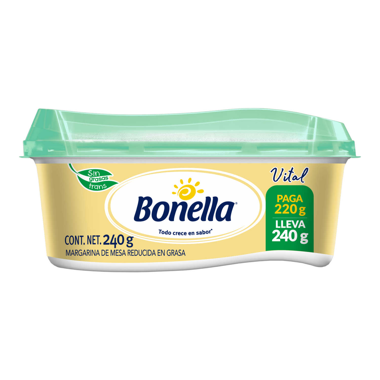 Margarina De Mesa Reducida En Grasa Vital BONELLA 240 G