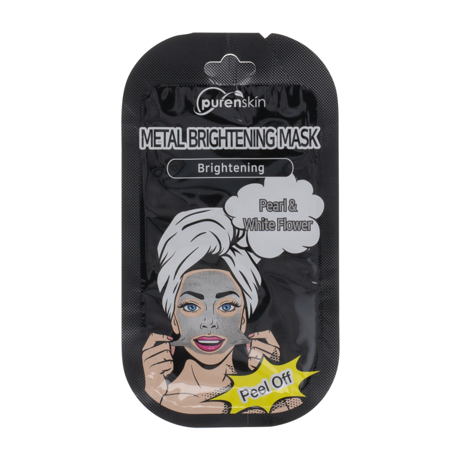 Mascarilla Facial De Perla Y Flor Blanca Despegable. PURENSKIN Unidad