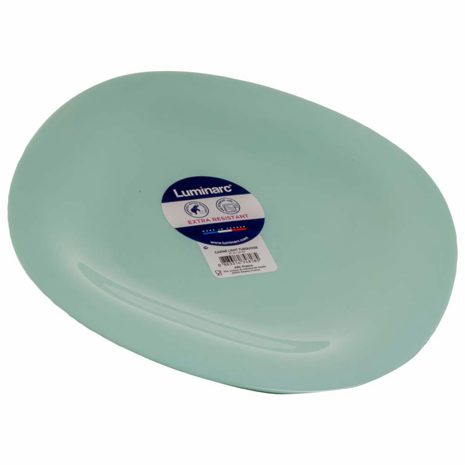 Plato Tendido 27 Turquesa Claro LUMINARC Unidad