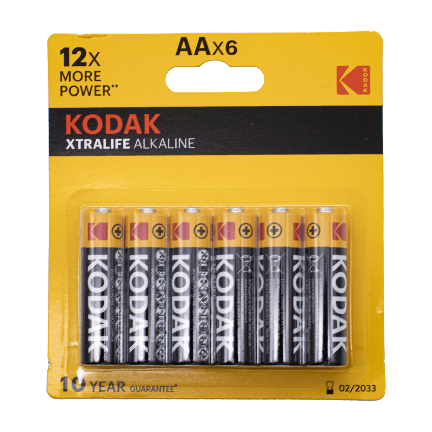 Pilas Alcalina AA KODAK X 6 Uds