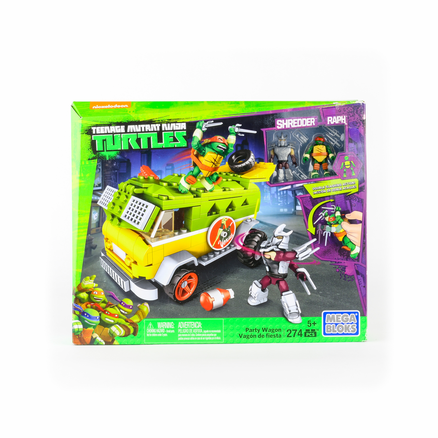 Mega Bloks Tortugas Ninja MEGA BLOCKS Incluye 274 Piezas