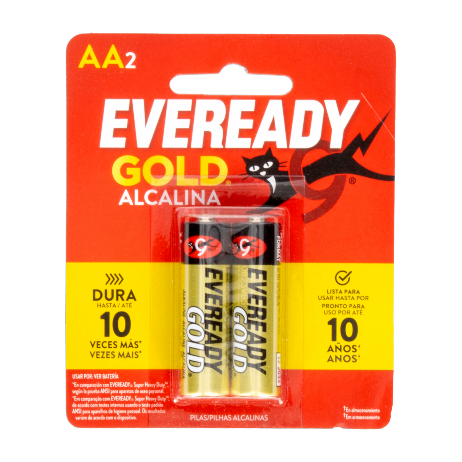 Pilas Gold AA EVEREADY X 2 Uds