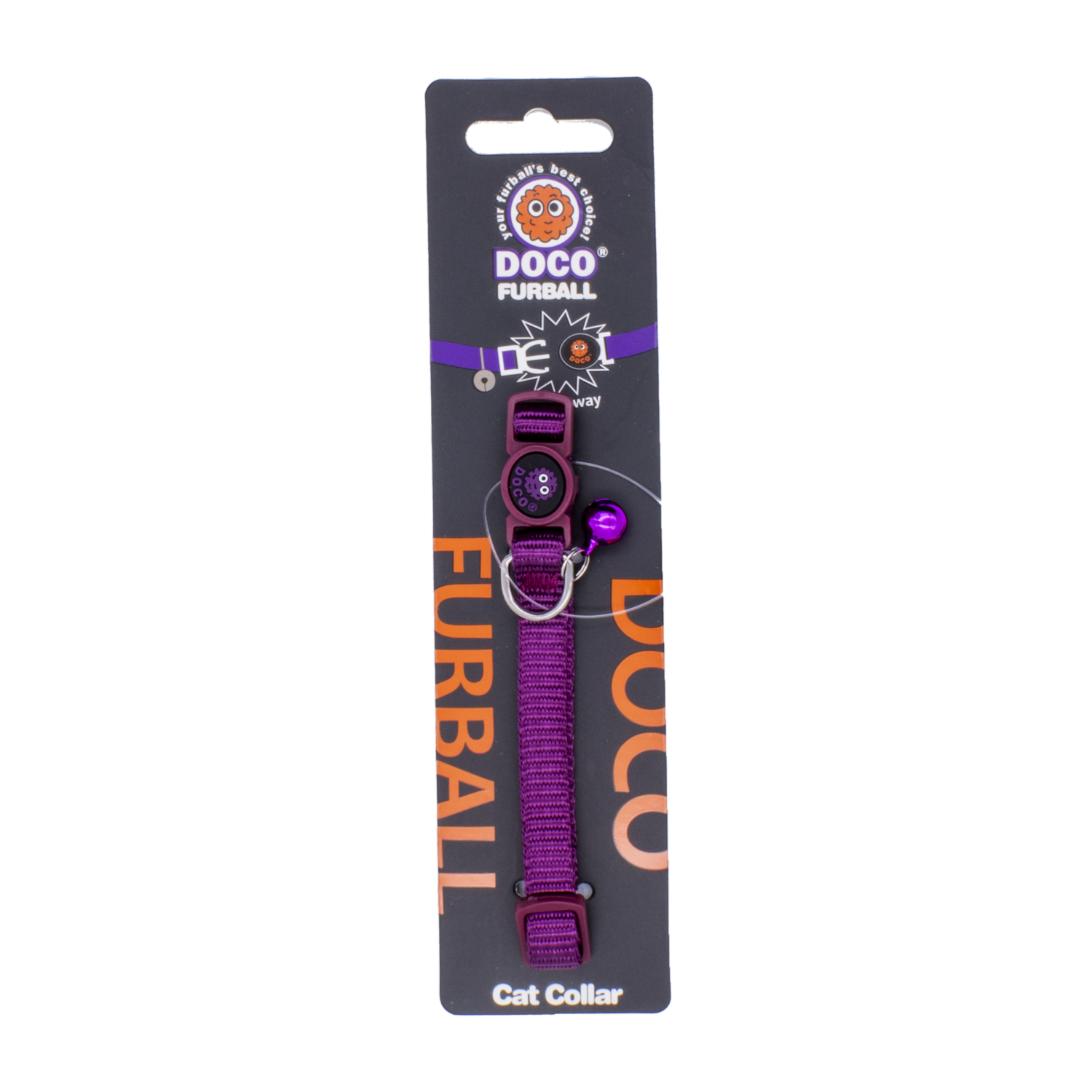 Collar Para Gato Color Morado DOCO Unidad