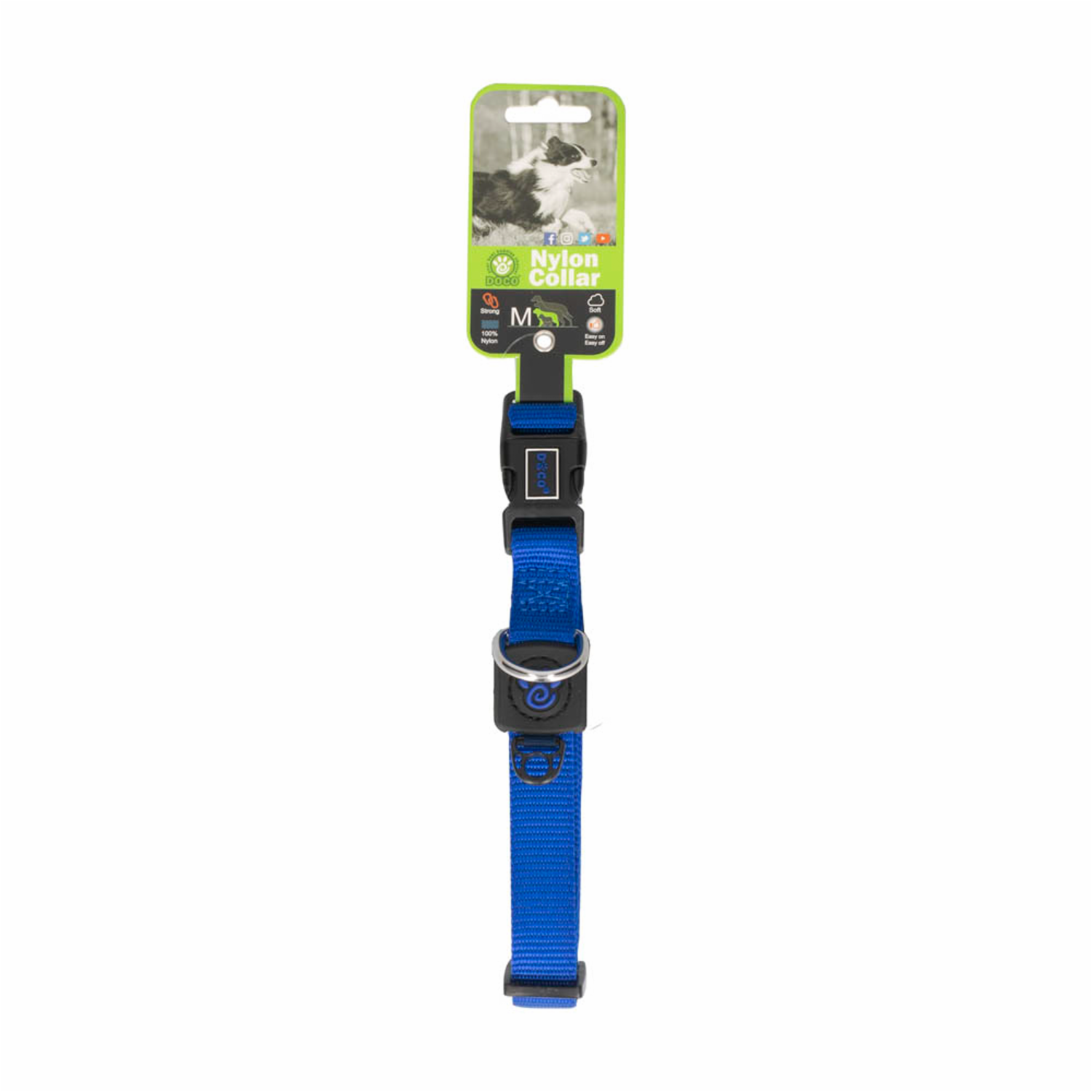 Collar Para Mascota Azul DOCO Mediano