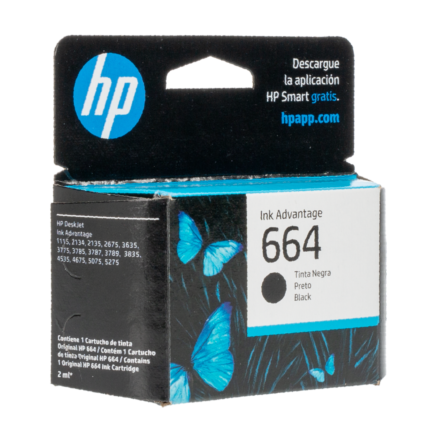Tinta 664 Negro HP Unidad