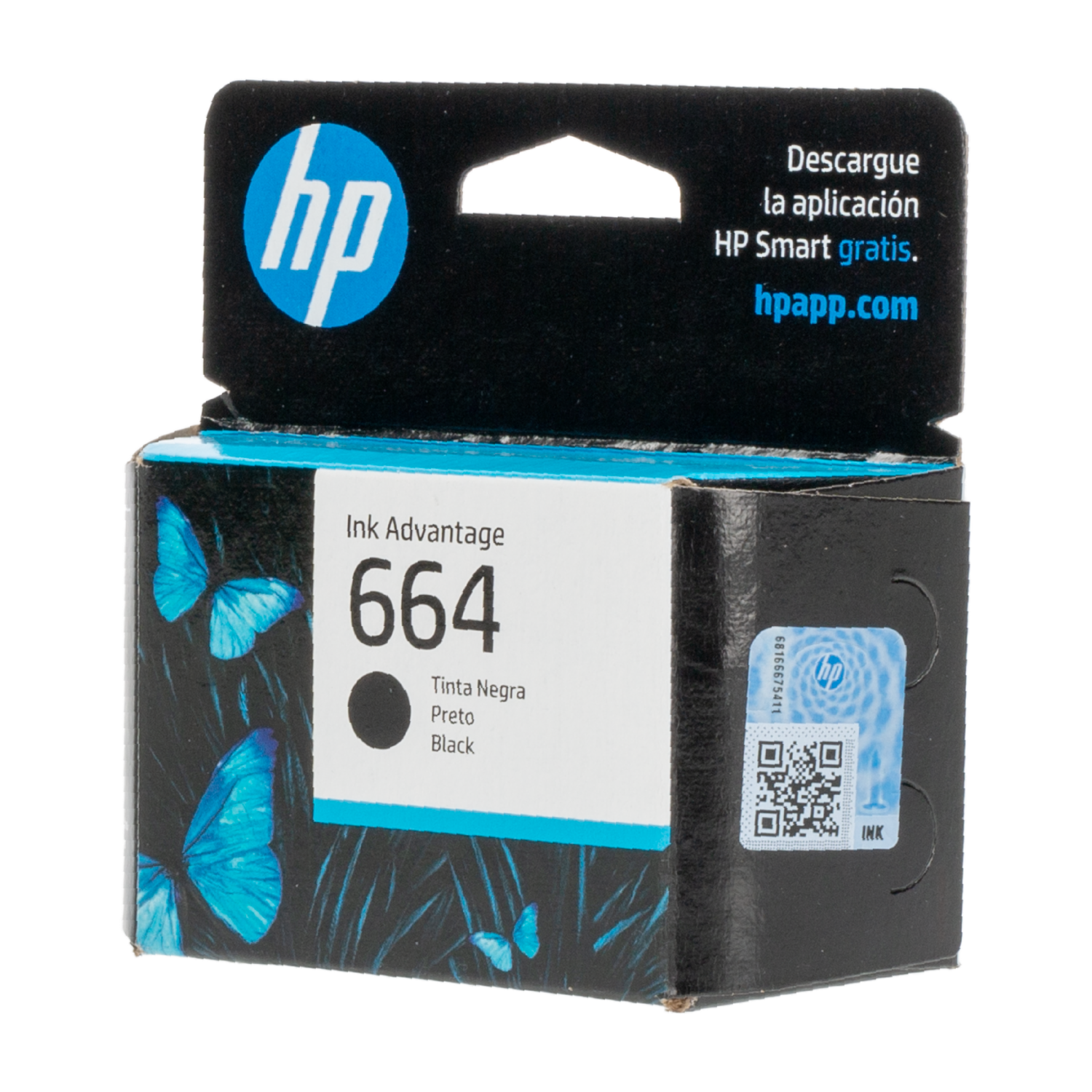Tinta 664 Negro HP Unidad