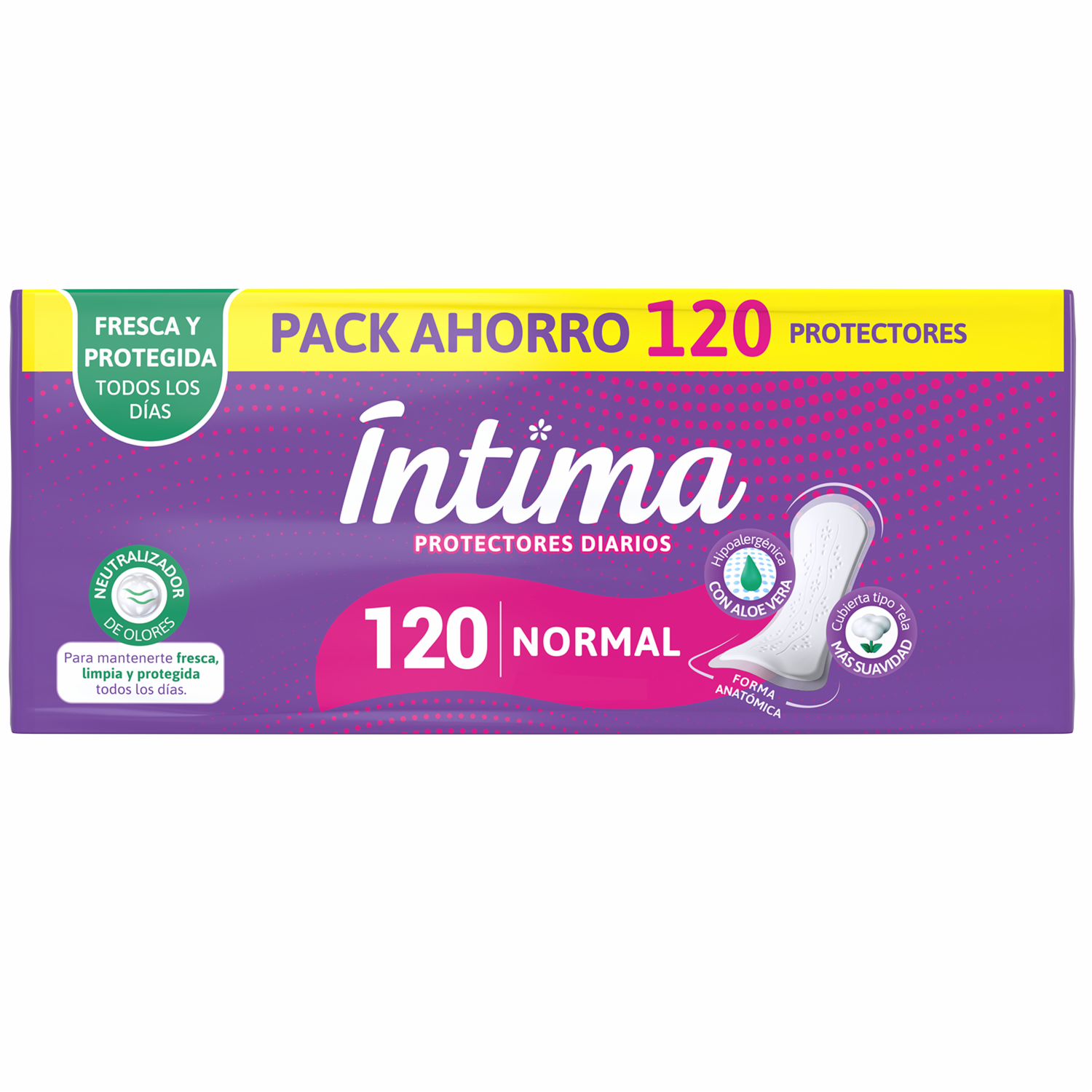 Protectores Diarios Tipo Tela ÍNTIMA 120 Uds