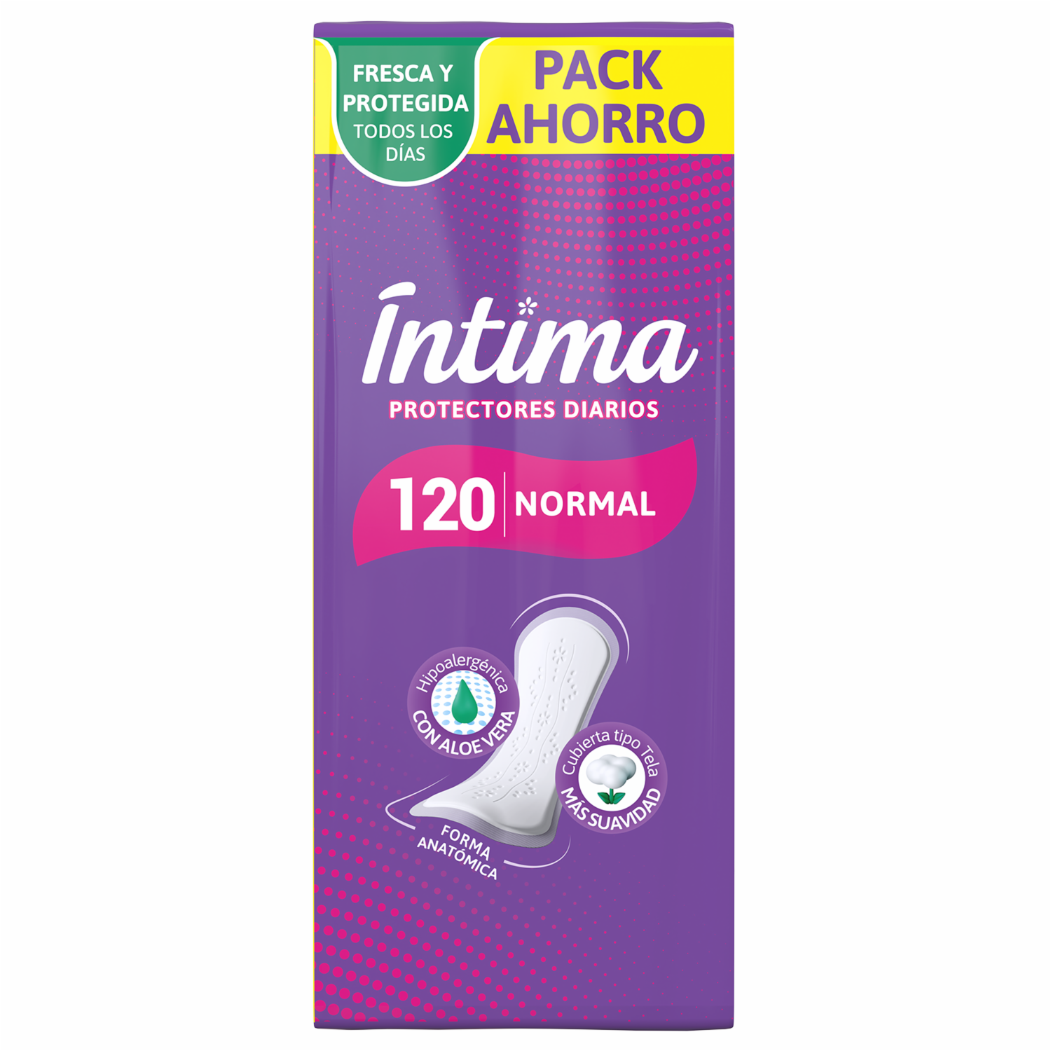 Protectores Diarios Tipo Tela ÍNTIMA 120 Uds