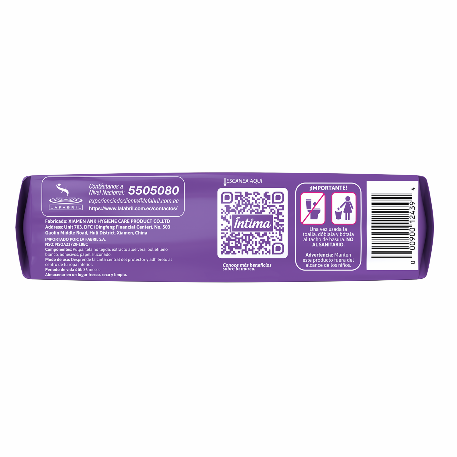 Protectores Diarios Tipo Tela ÍNTIMA 120 Uds