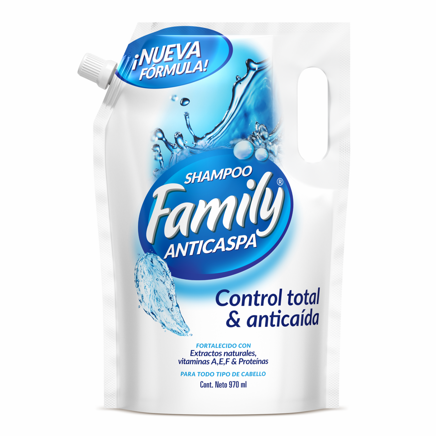 Shampoo De Cabello Control Total FAMILY 970 Ml