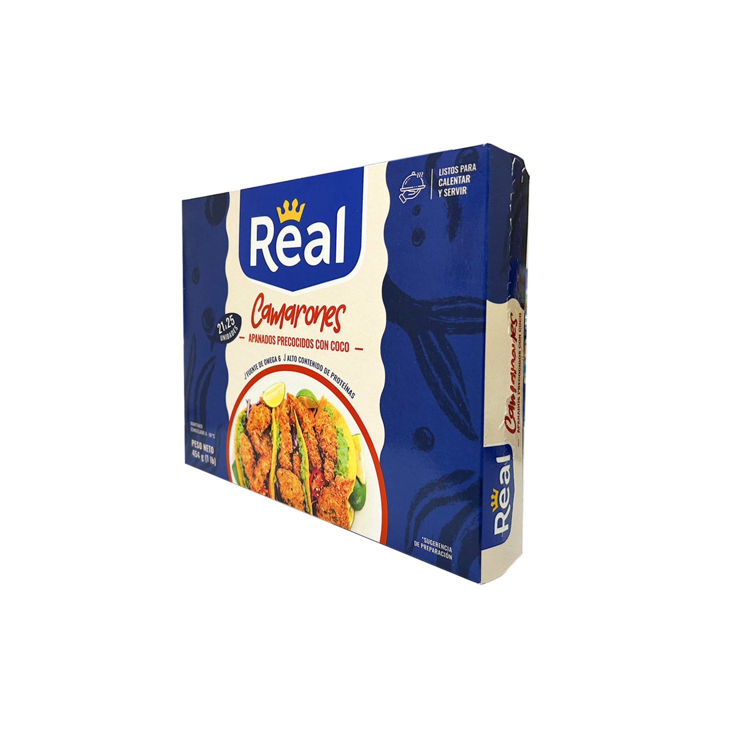 Camarones Apanados Con Coco Precocidos Y Congelados REAL 454 G