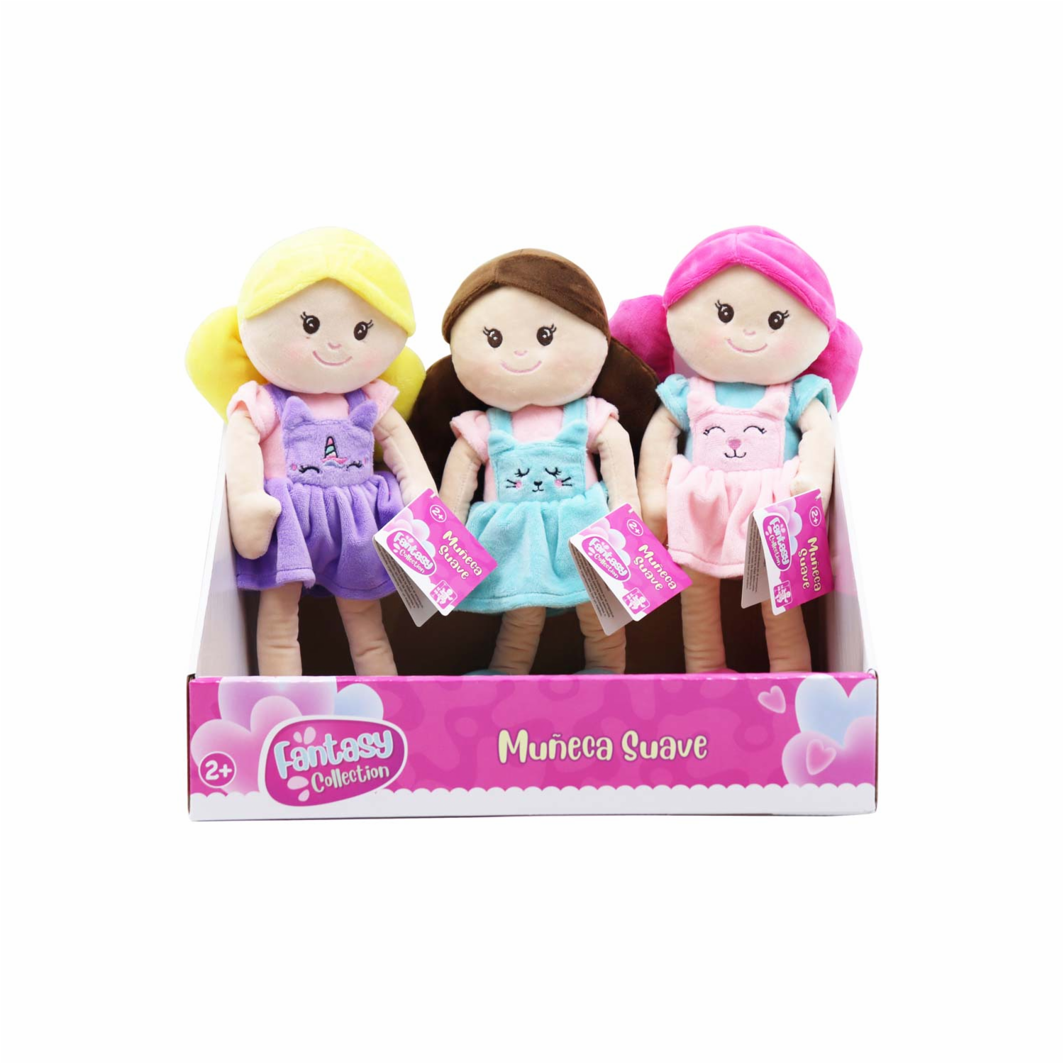 Muñeca De Trapo Pequeña FANTASY Colores Surtidos