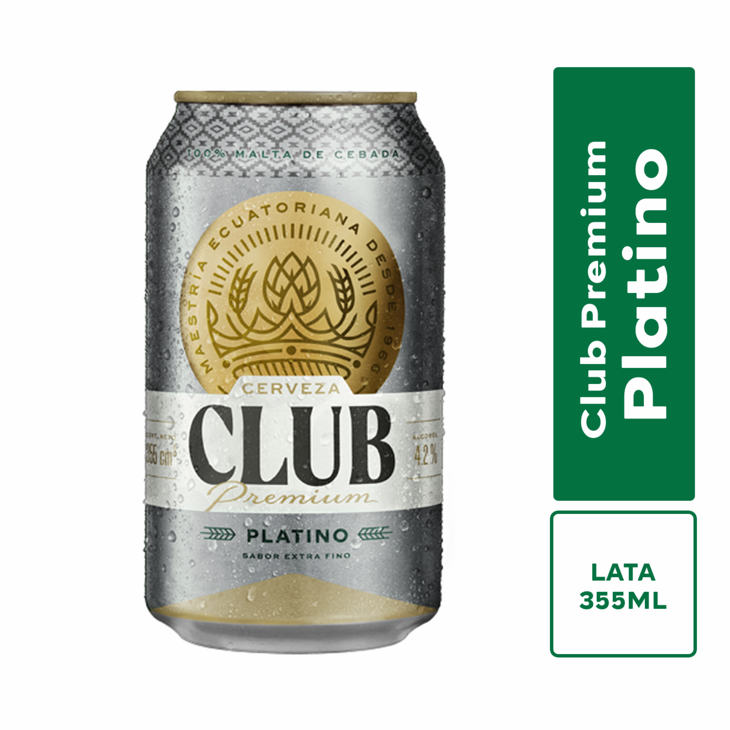 Cerveza Premium Platino CLUB 355 ML