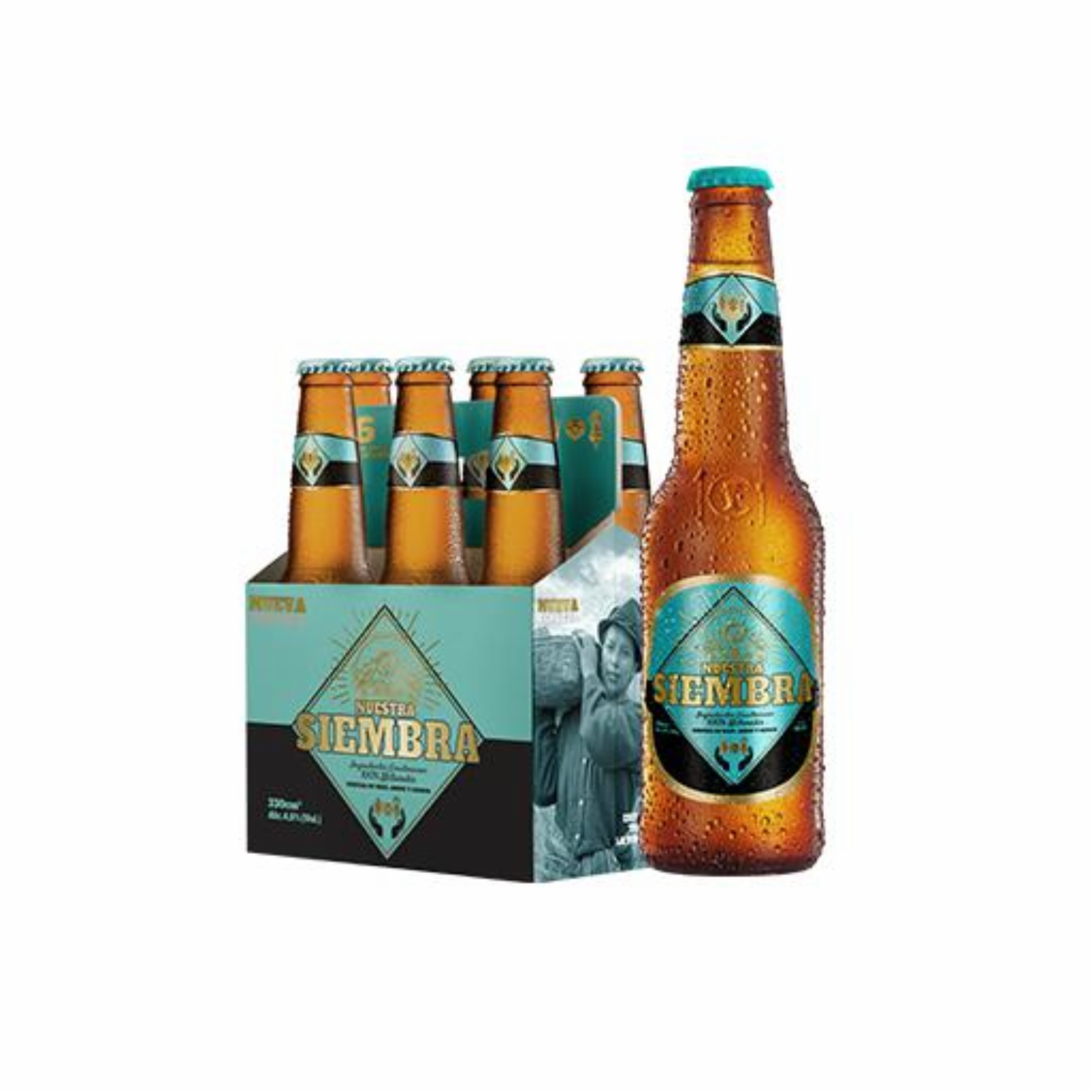 Cerveza Lager NUESTRA SIEMBRA 6x330Ml